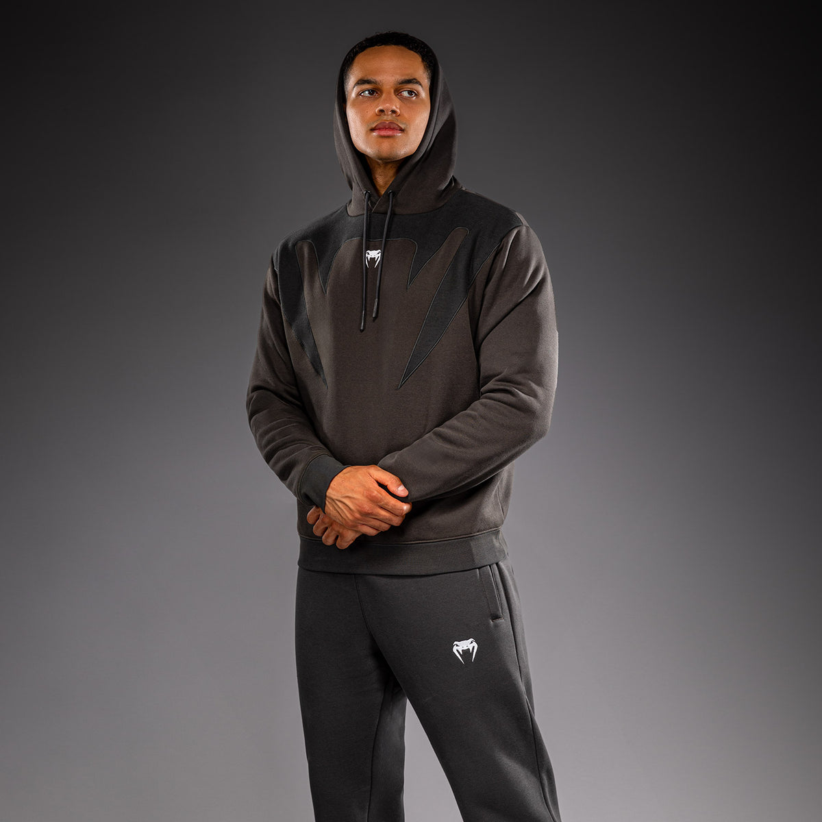 Venum Attack Fleece & Weave Hoodie - Grey