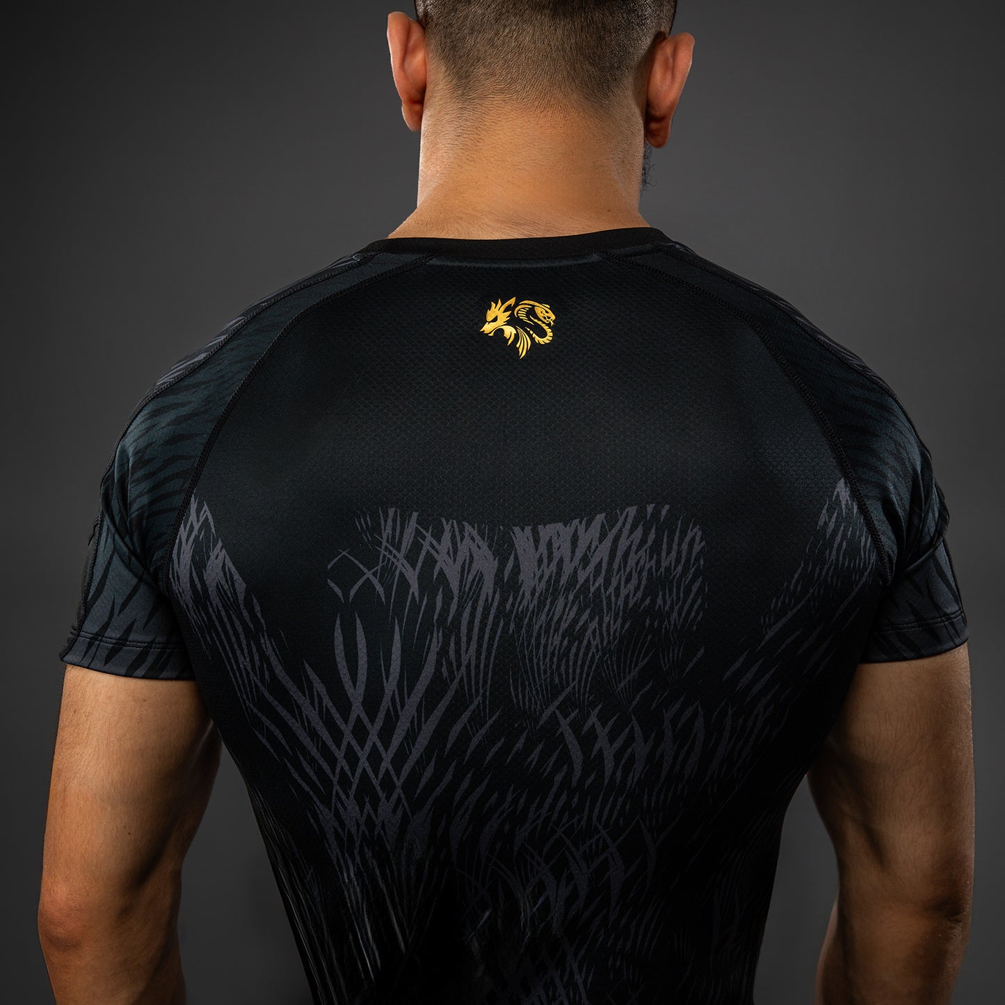 Venum x Chimaev Short Sleeve Rashguard - Black/Grey
