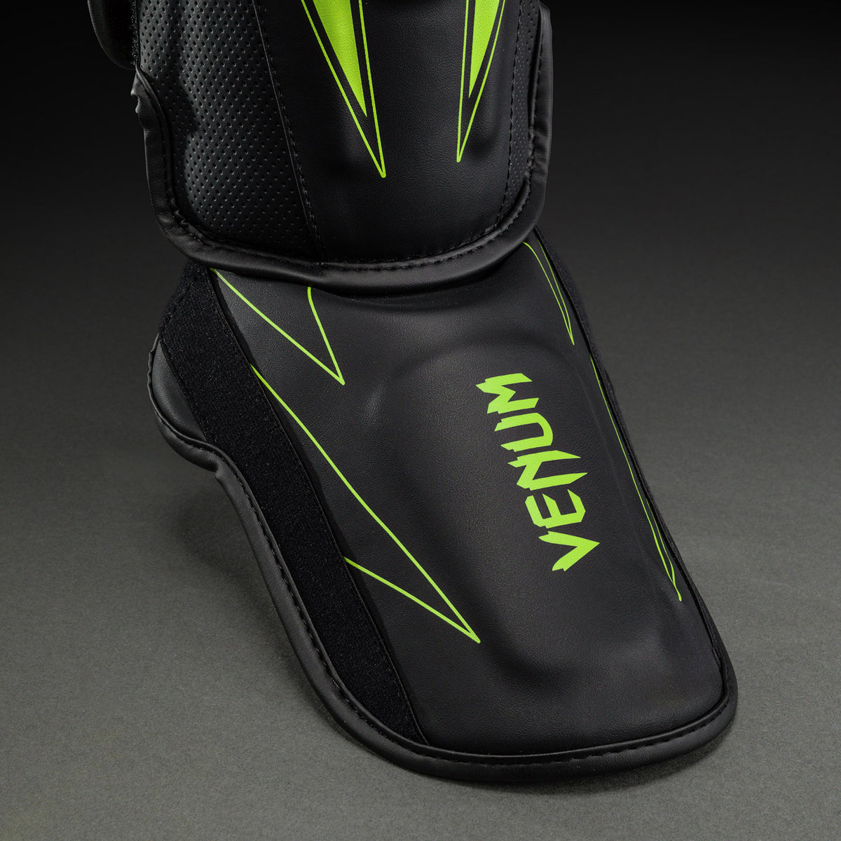 Venum Amazonia Reborn Shin Guards - Black/Green