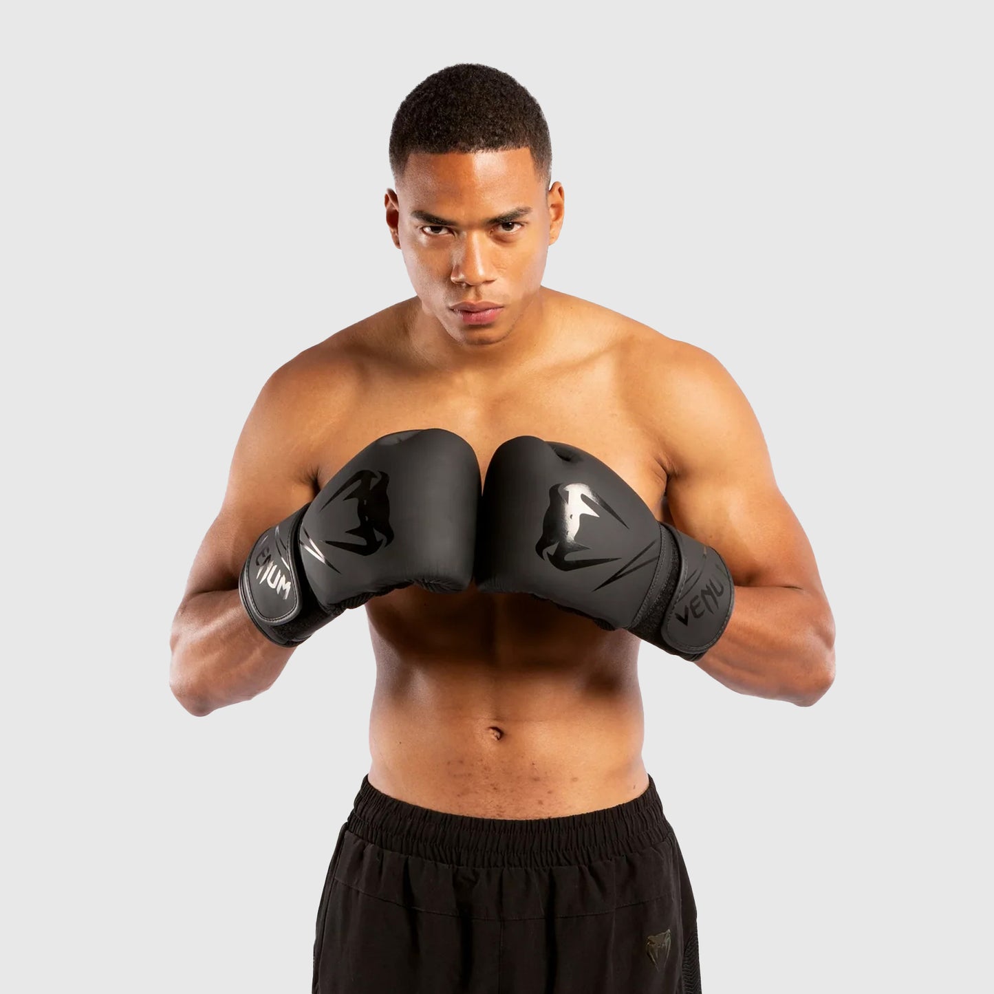 Venum Classic Boxing Gloves - Black/Black - WLMT Edition