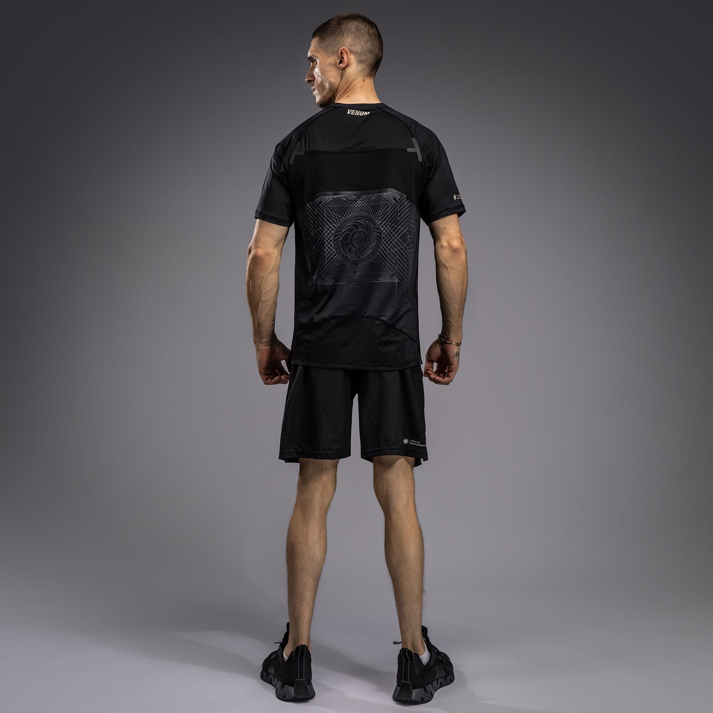Venum G-Fit Air Men's Dry-Tech T-Shirt - Deep Black/Desert Sand
