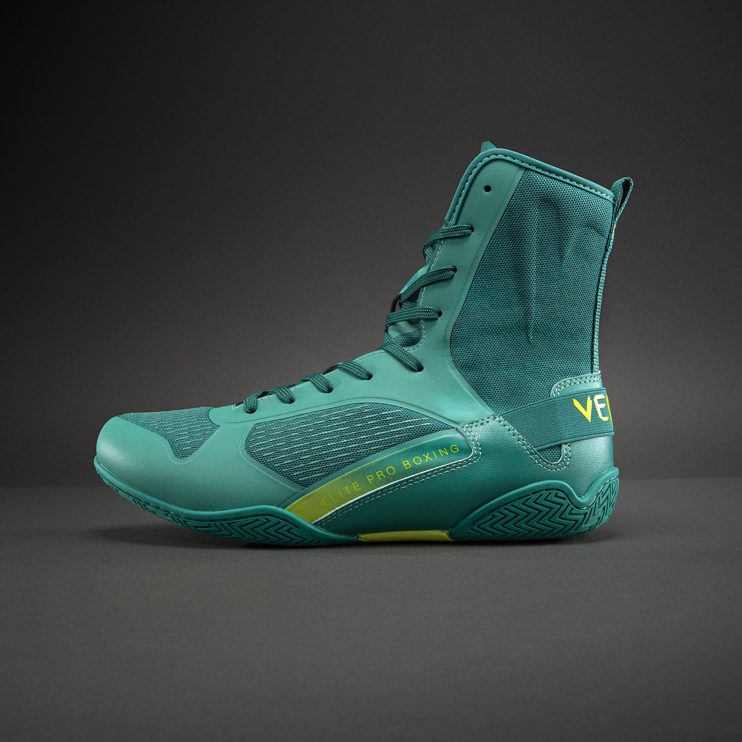 Venum Elite Neo Boxing Shoes - Green/ Neon Yellow