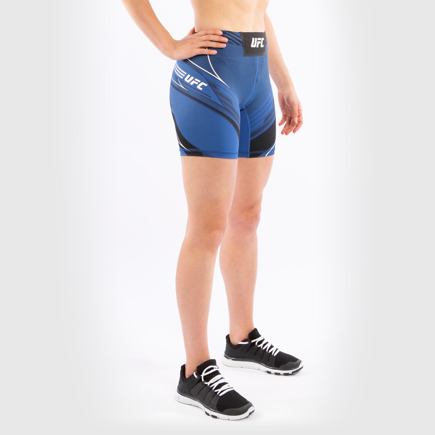 UFC Venum Authentic Fight Night Women's Vale Tudo Shorts - Long Fit - Blue