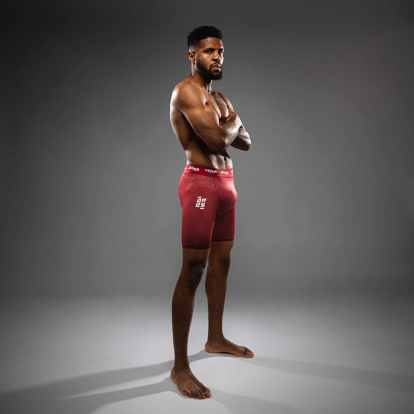 Venum x Ares Men’s Vale Tudo Shorts - Burgundy