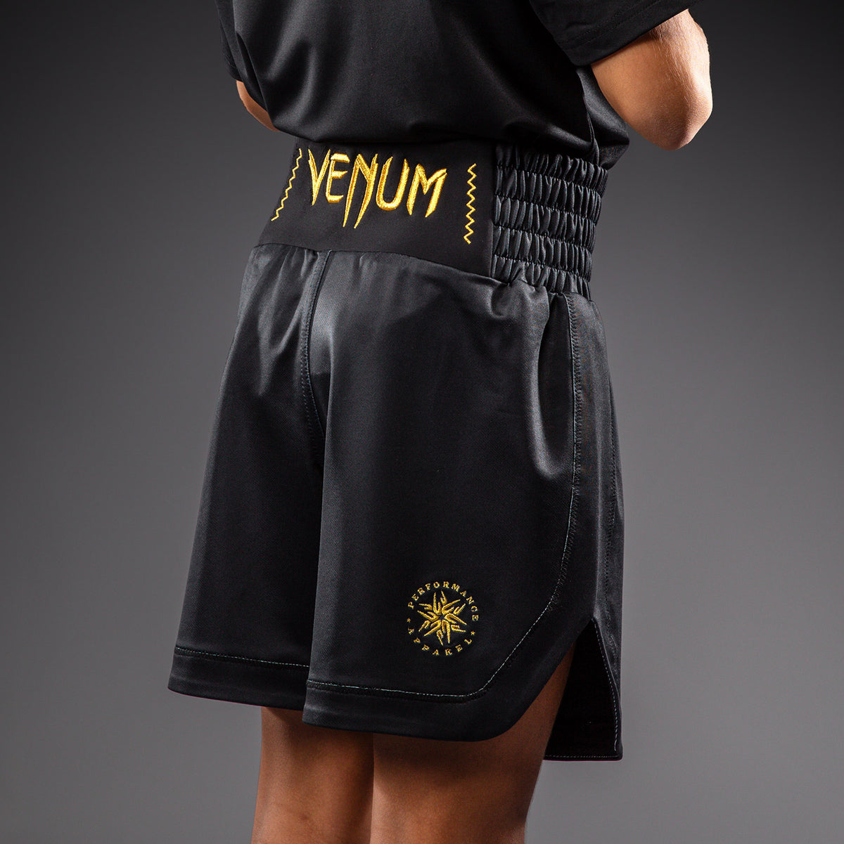 Venum Attack Boxing Shorts for Kids - Black/Gold
