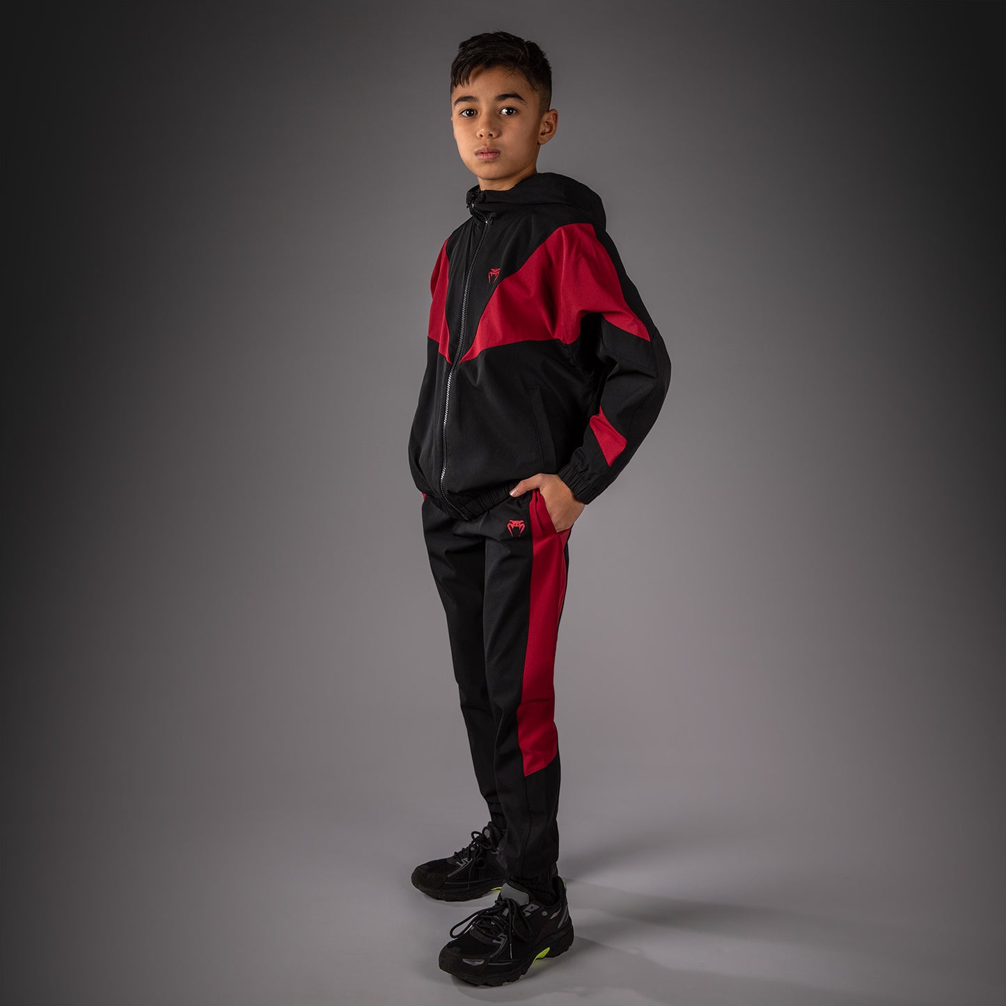 Venum Vectra Kids Track Jacket - Black/Red