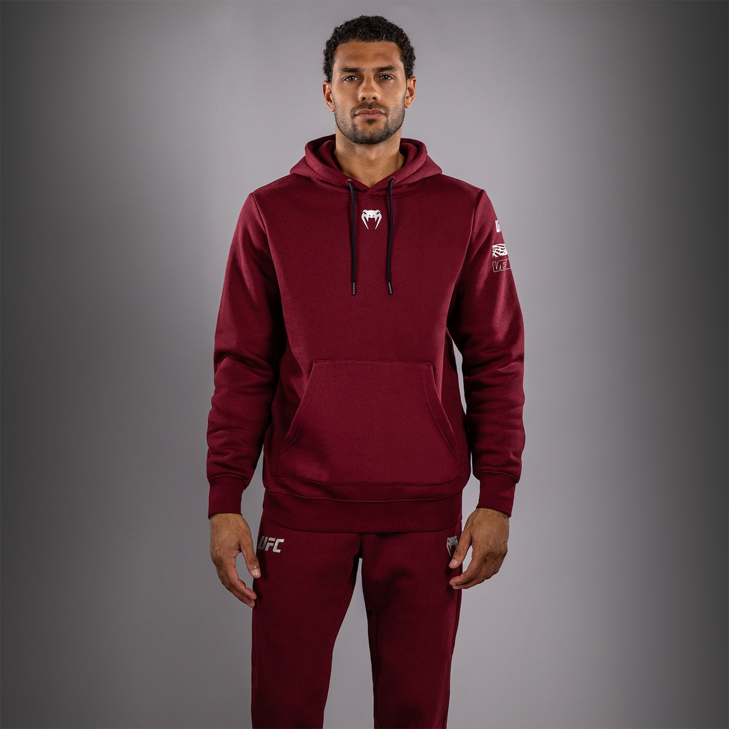 Men's UFC Zenith by Venum Burgundy Authentic Fight Week Pullover Hoodie