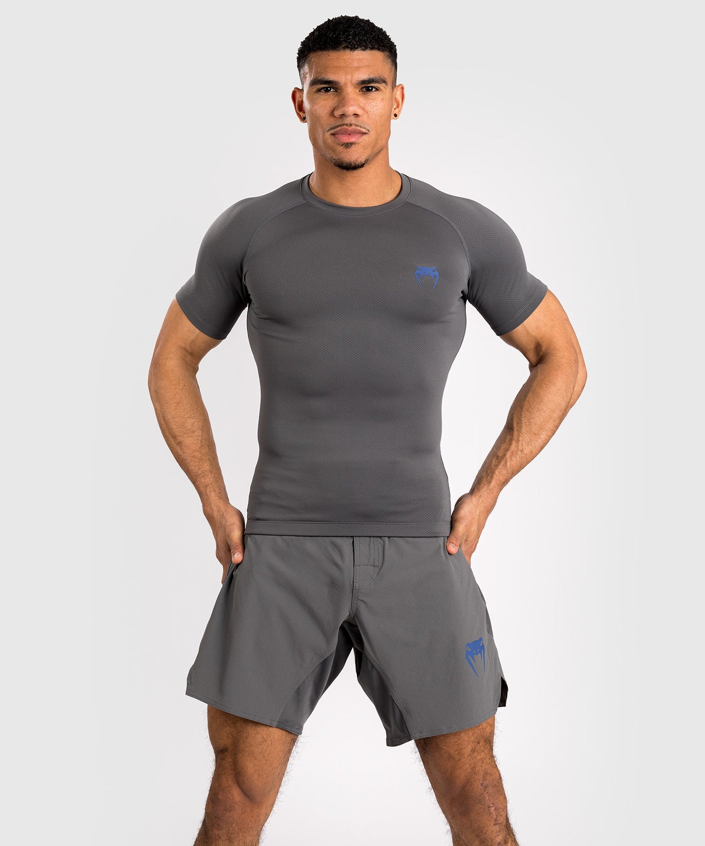 Venum Contender Men’s Short Sleeve Rashguard - Grey