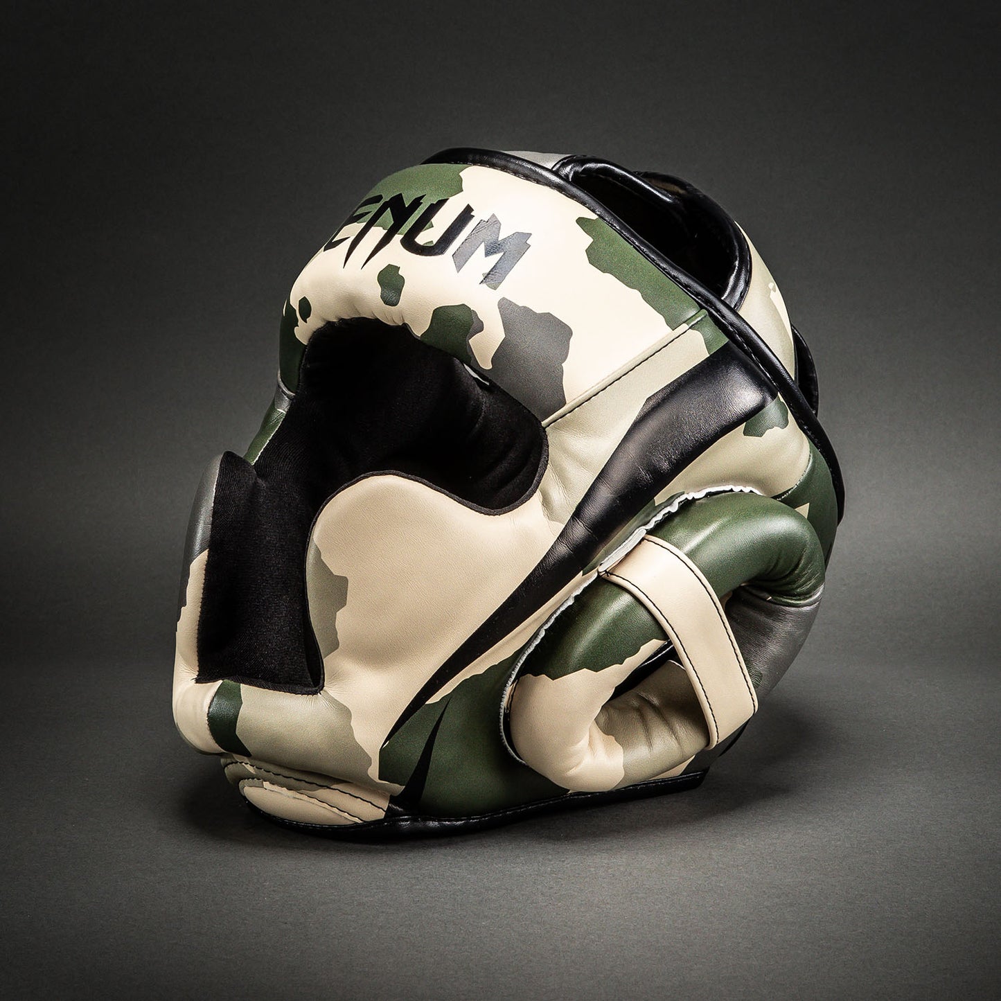 Venum Elite Camo Headgear - Khaki/ Off-hite