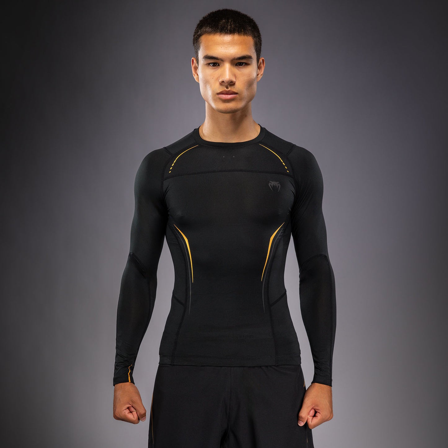 Venum G-Core Long Sleeve Rashguard - Black/Gold