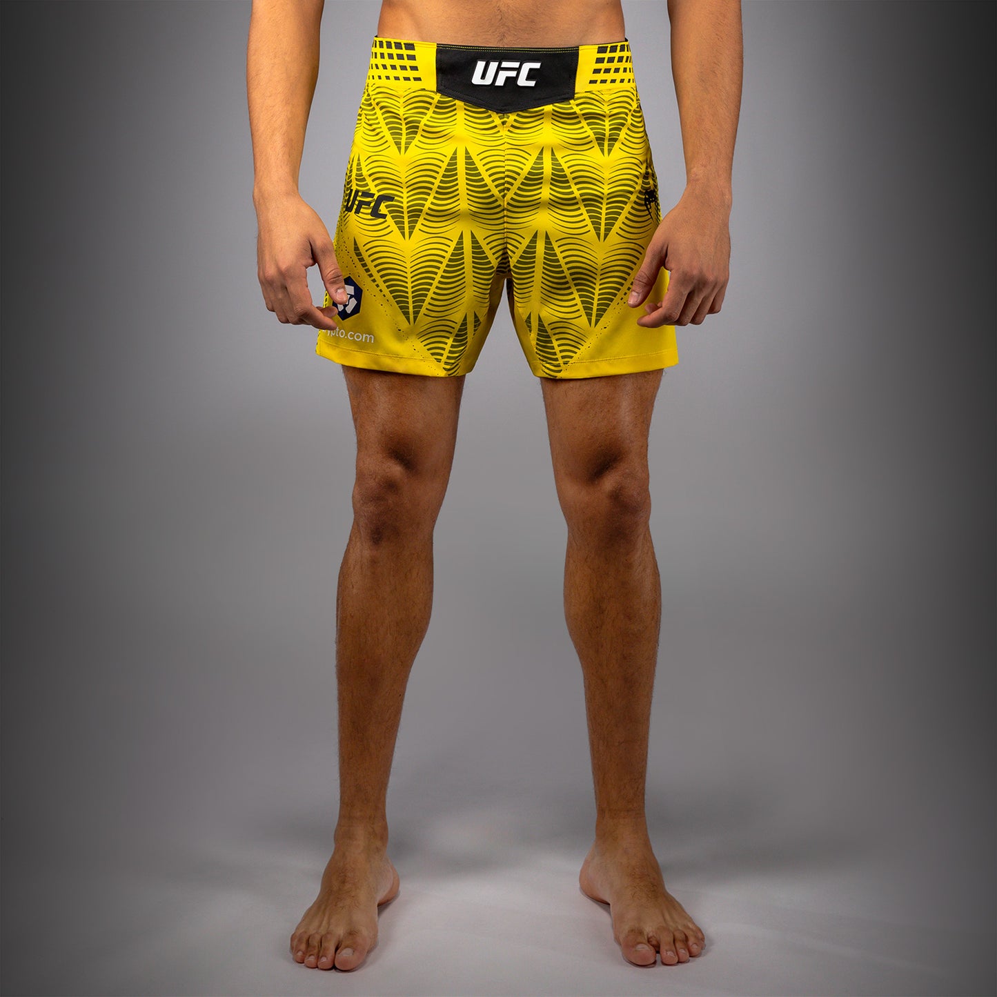 Men's UFC Zenith by Venum Yellow Authentic Fight Night Short Fit Fight Short Personalized