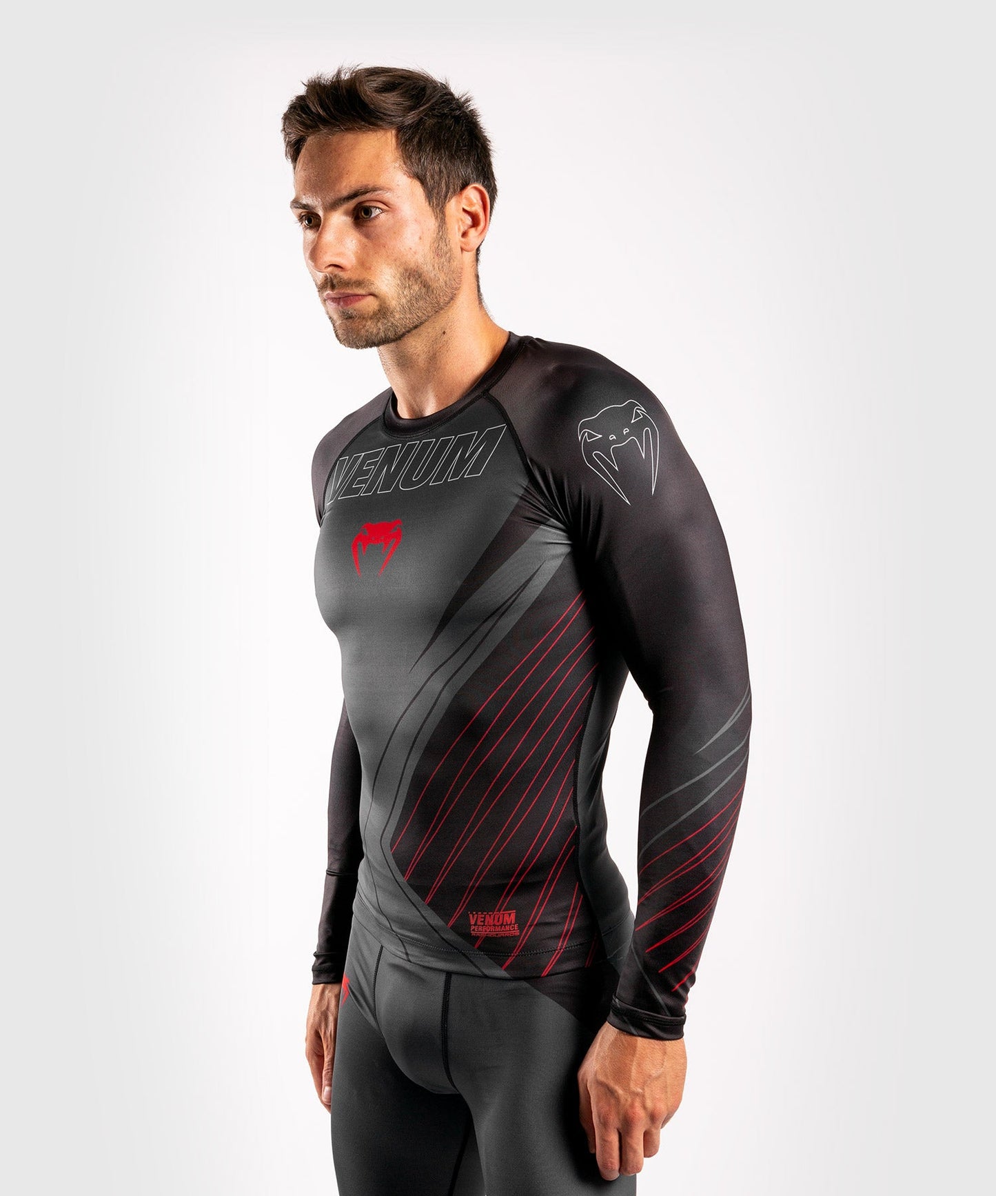Venum Contender 5.0 Rashguard - Long sleeves - Black/Red