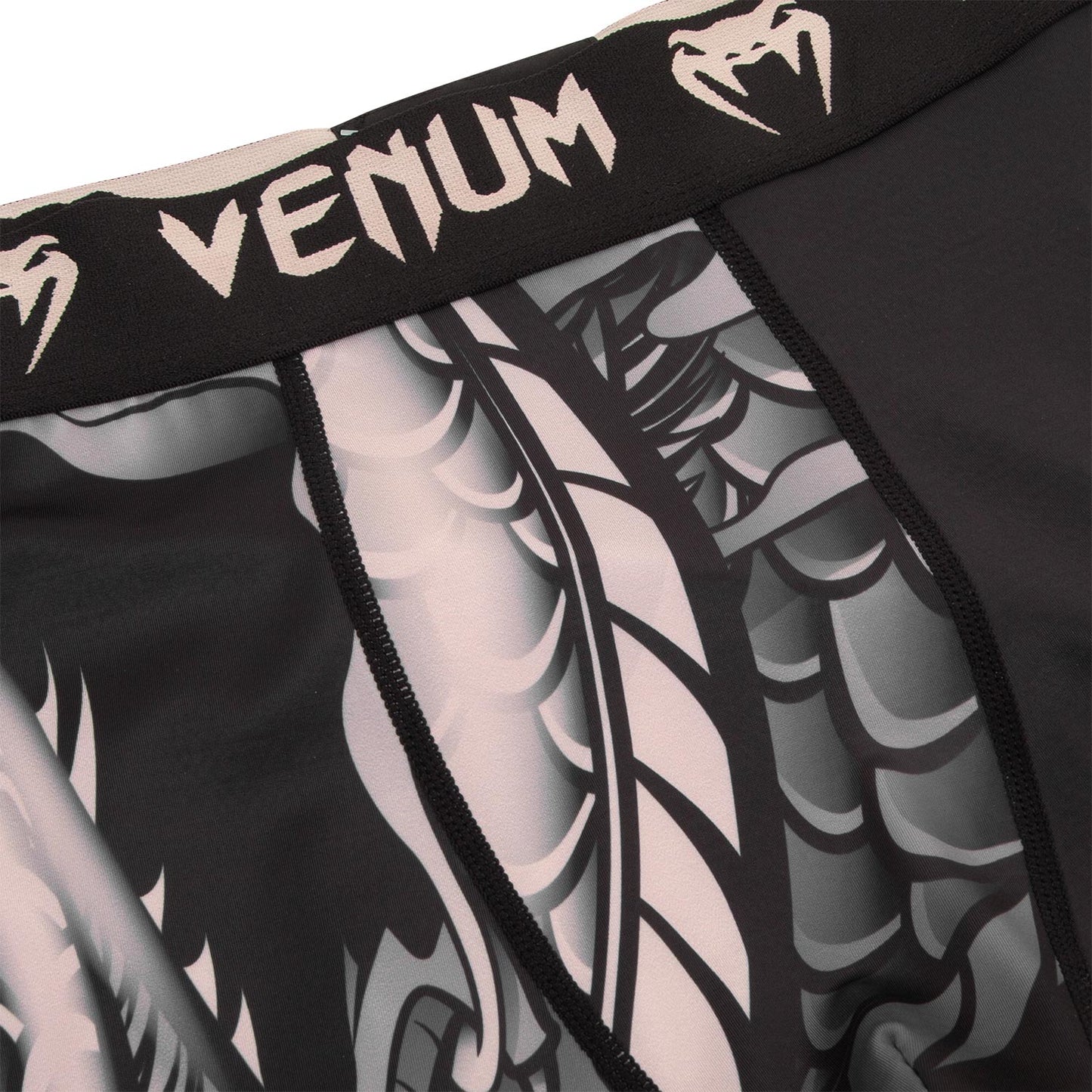 Venum Dragon's Flight Compression Tights - Black/Sand
