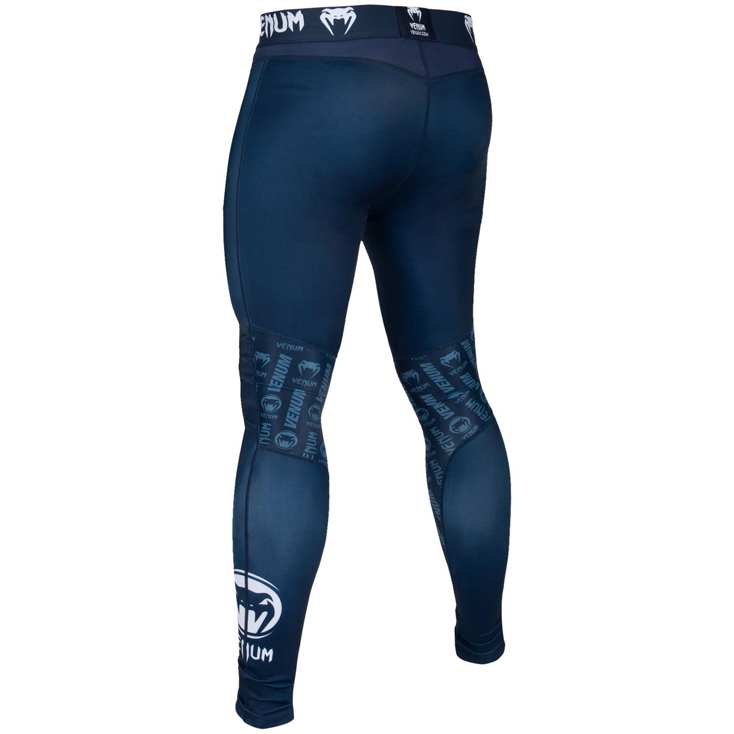 Venum Logos Tights - Navy Blue/White