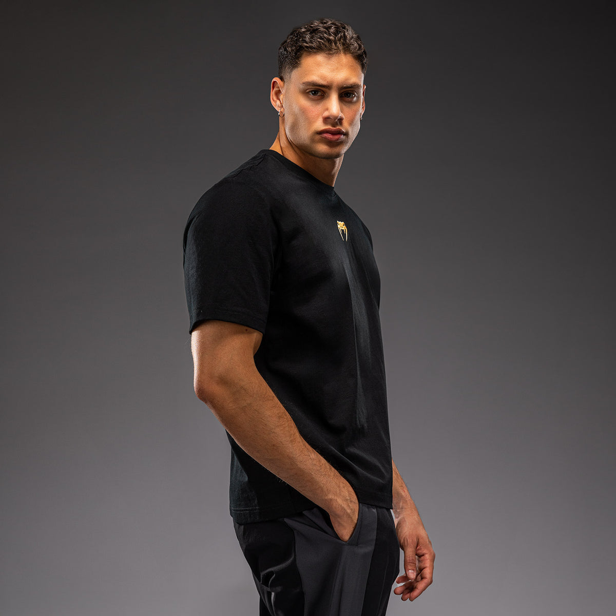 Venum Essential Cotton T-shirt - Black/Gold