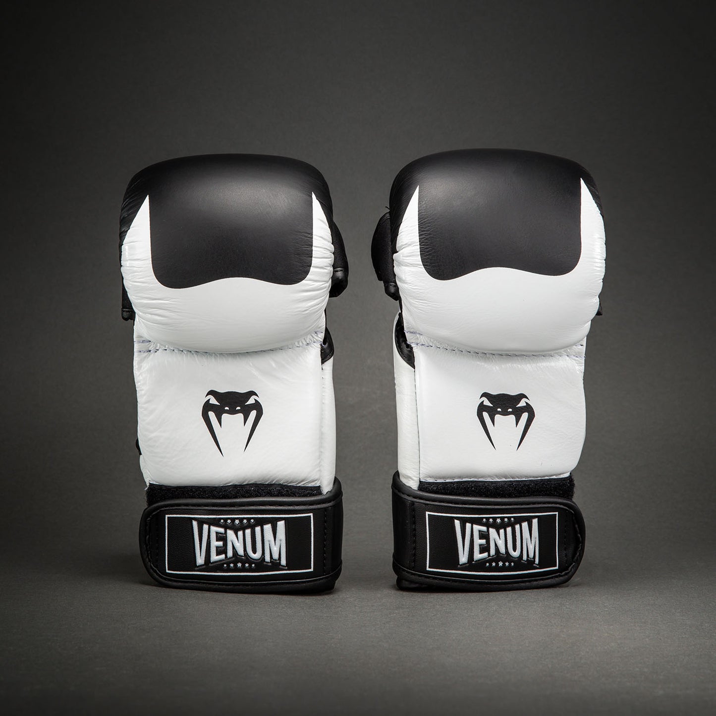 Venum Attack 2.0 Sparring Gloves Leather - Black/White