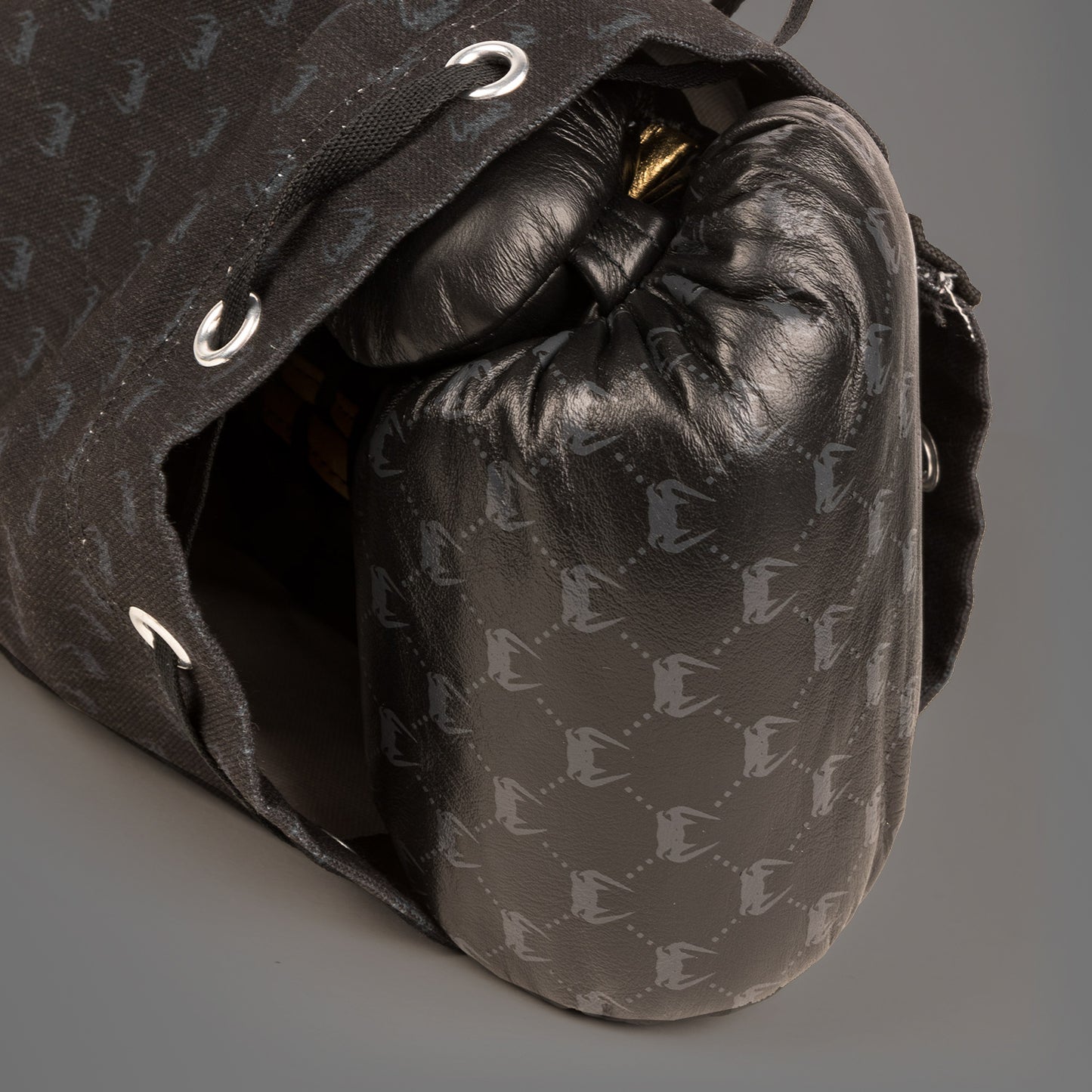 Venum Coco Monogram Pro Lace Up Boxing Gloves - Intense Black