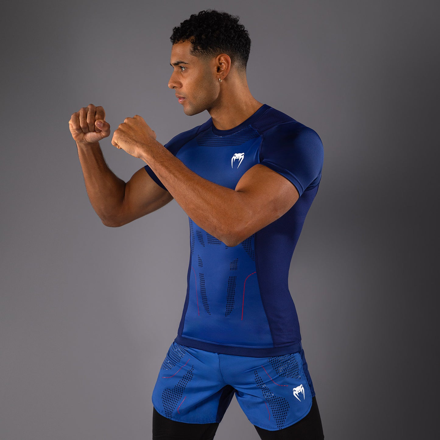 Venum Technical 3.0 Short Sleeve Rashguard - Night Blue