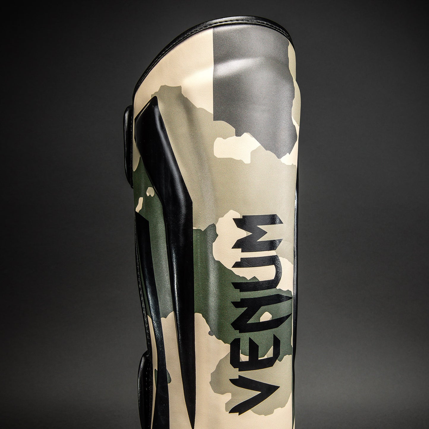 Venum Elite Camo Shin Guards - Khaki/ Off-White