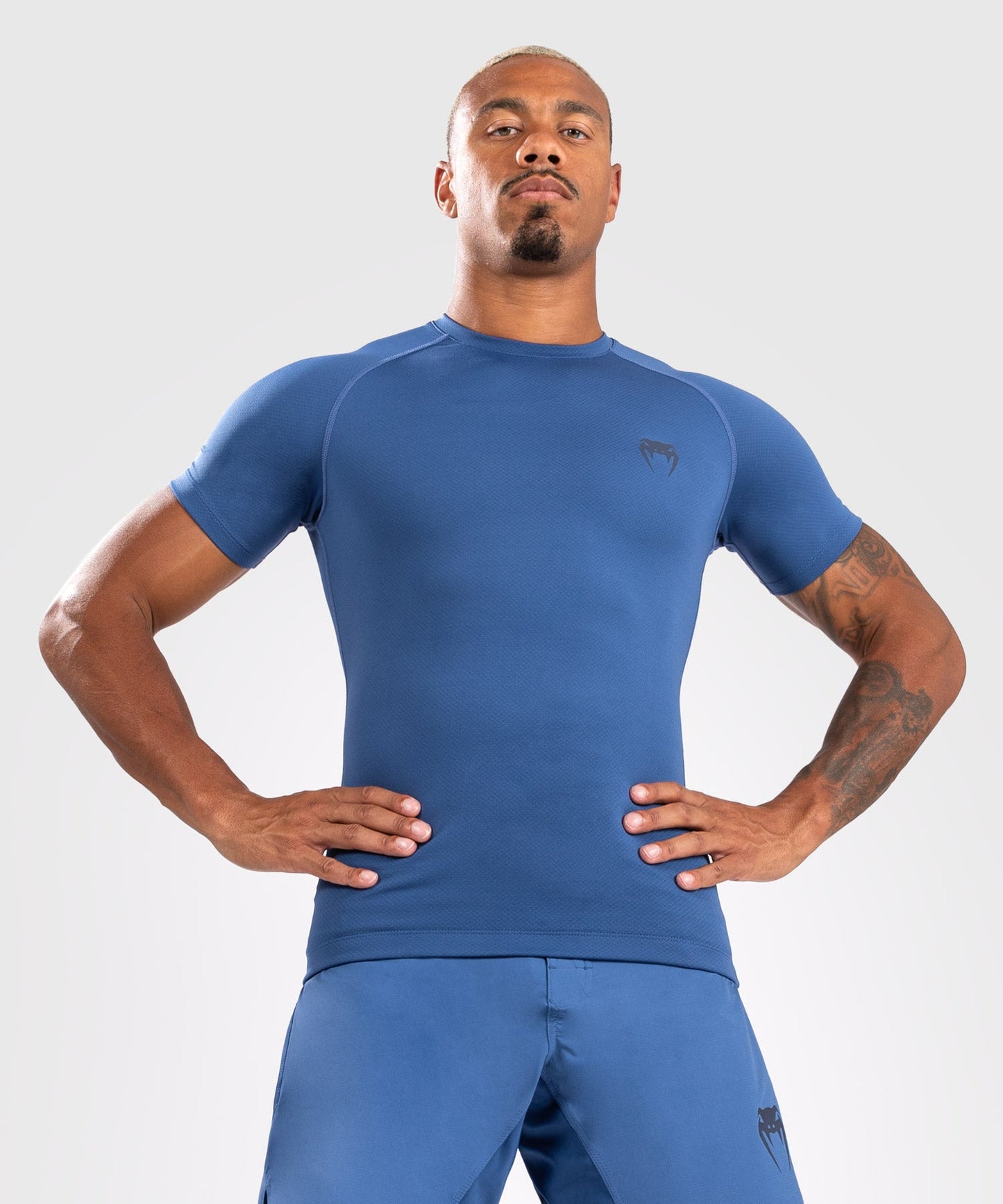 Venum Contender Men’s Short Sleeve Rashguard - Blue