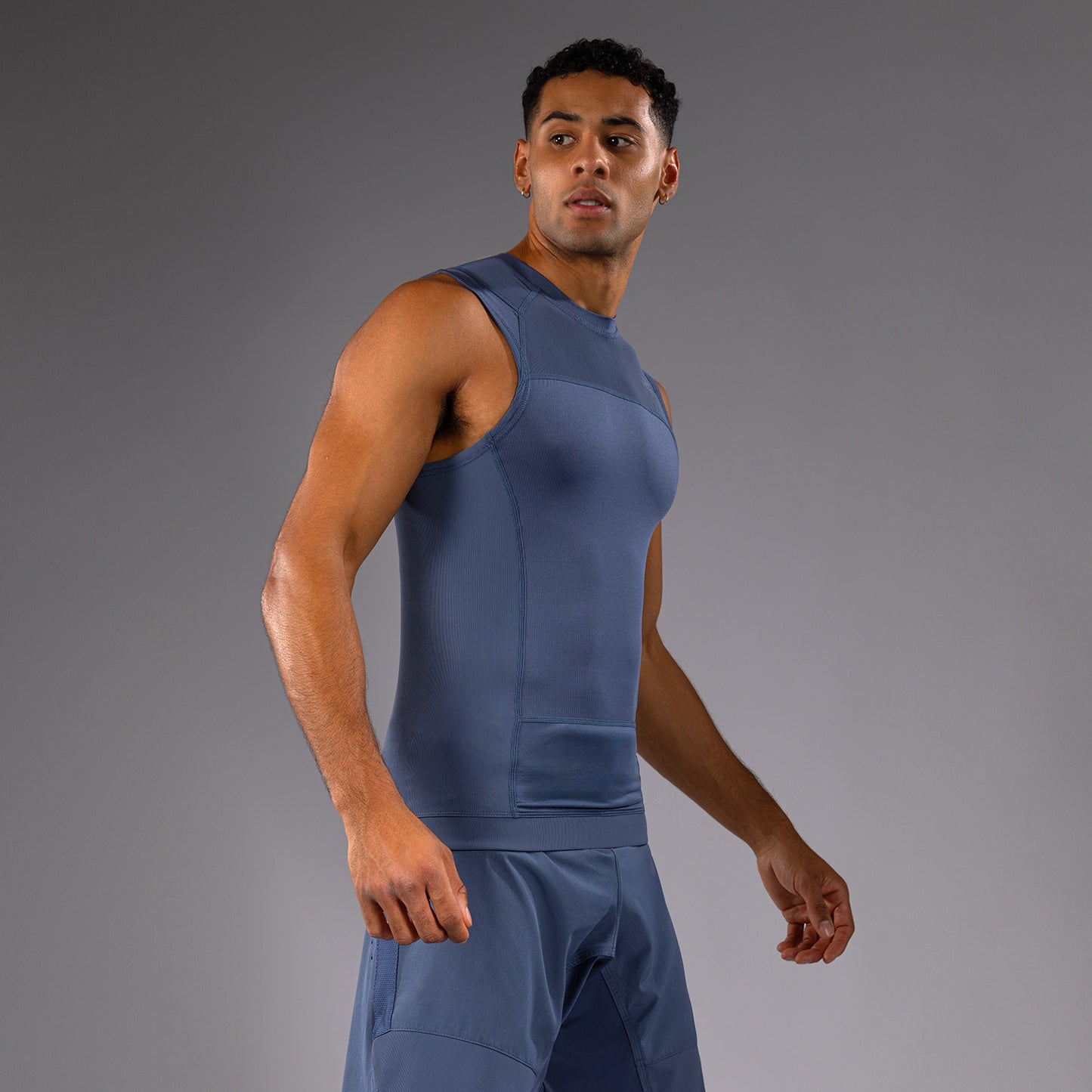 Venum G-Fit Air Men's Sleeveless Rashguard - Foggy Blue