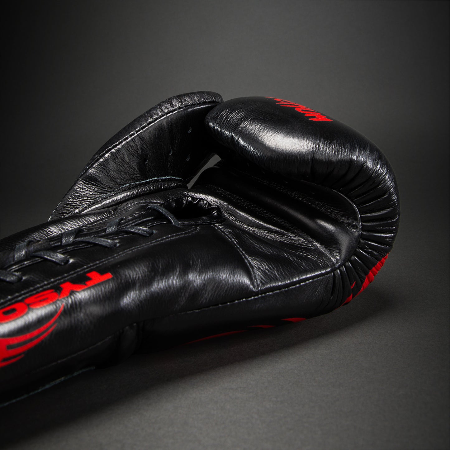 Venum Giant 2.0 Mike Tyson Pro Boxing Gloves with Laces - Black/Red - Bag included
