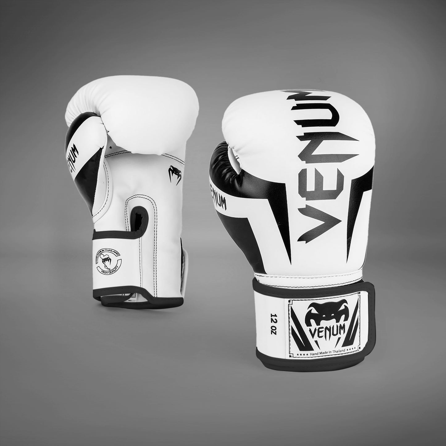 Venum Elite Boxing Gloves - White/Black