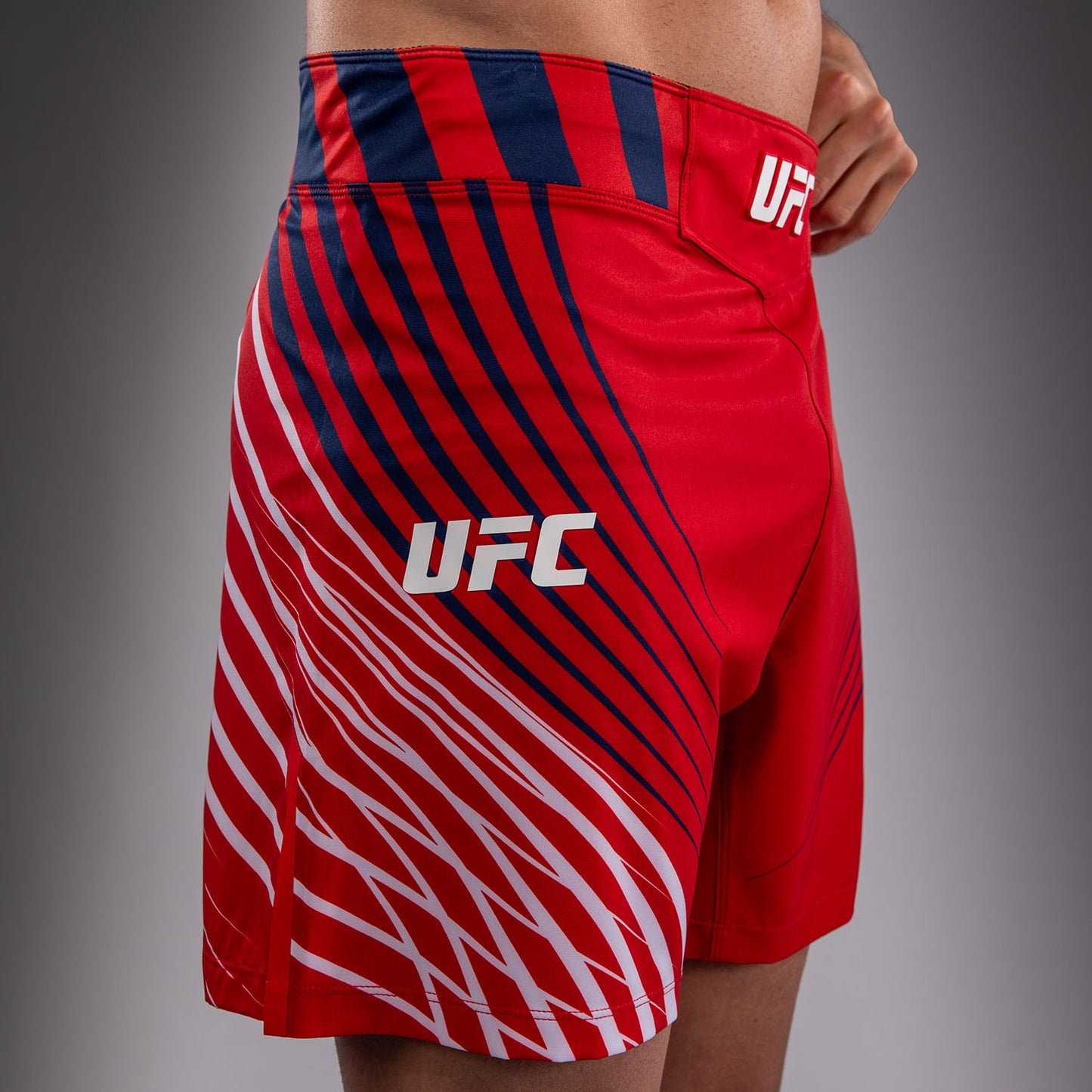 Men's Official UFC Freedom 250 by Venum Red Personalized Authentic Fight Night Short Fit Fight Short