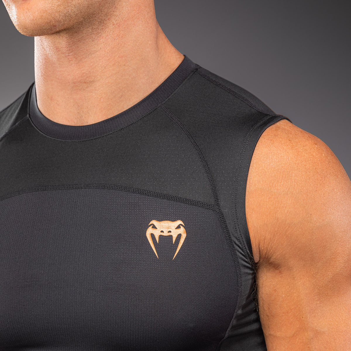 Venum G-Fit Revolution Sleeveless Rashguard - Black/Copper