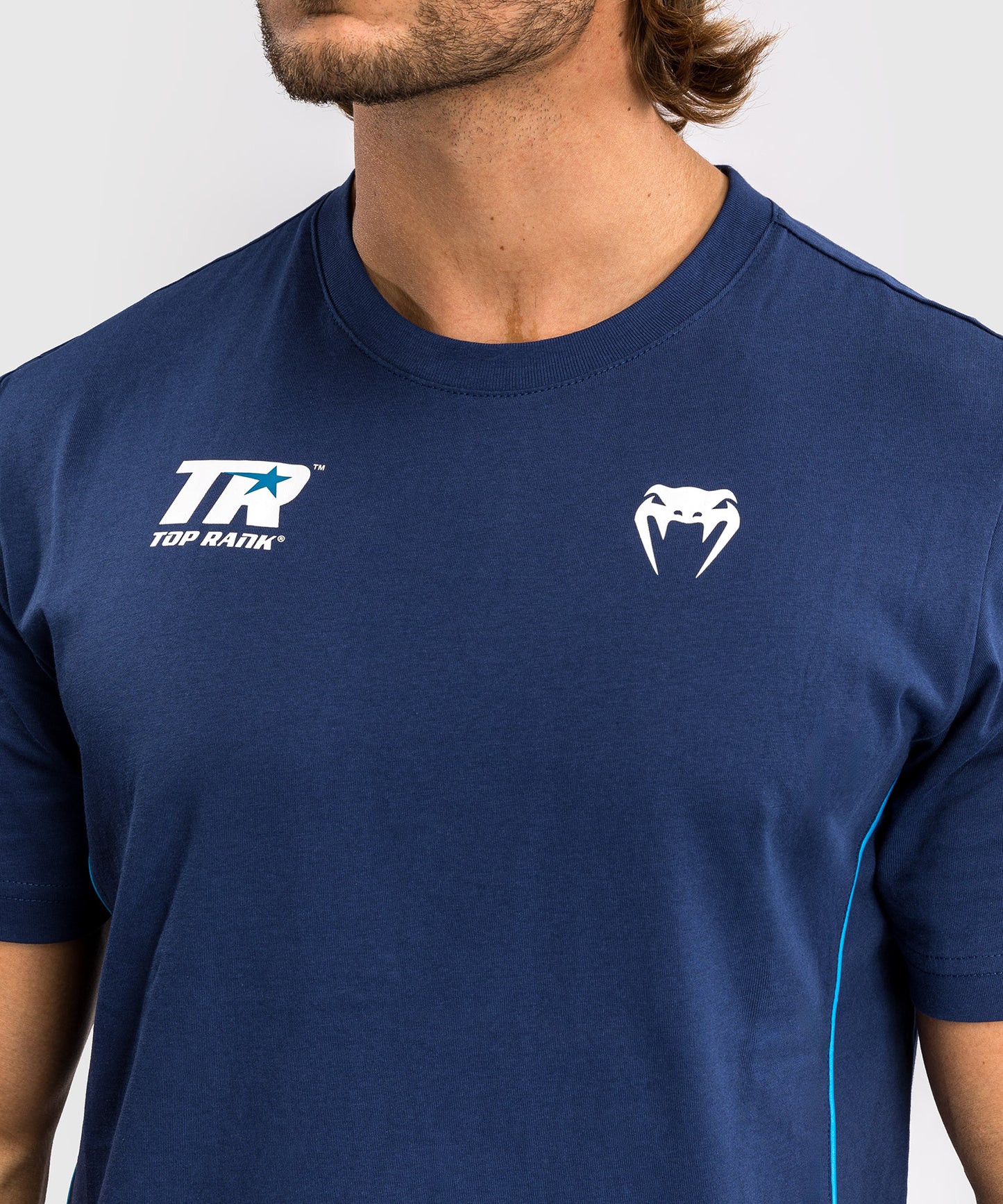 Venum x Top Rank Original Men's T-Shirt - Navy Blue