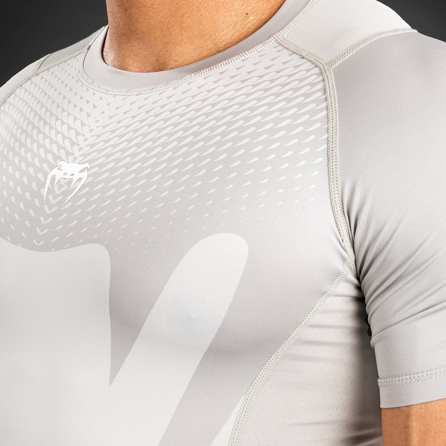 Venum Attack Men's Short Sleeve Rashguard - Sand