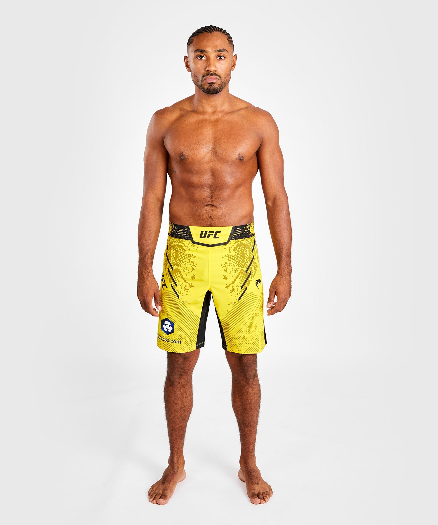 UFC Adrenaline by Venum Personalized Authentic Fight Night Men s Fight Short Long Fit Yellow