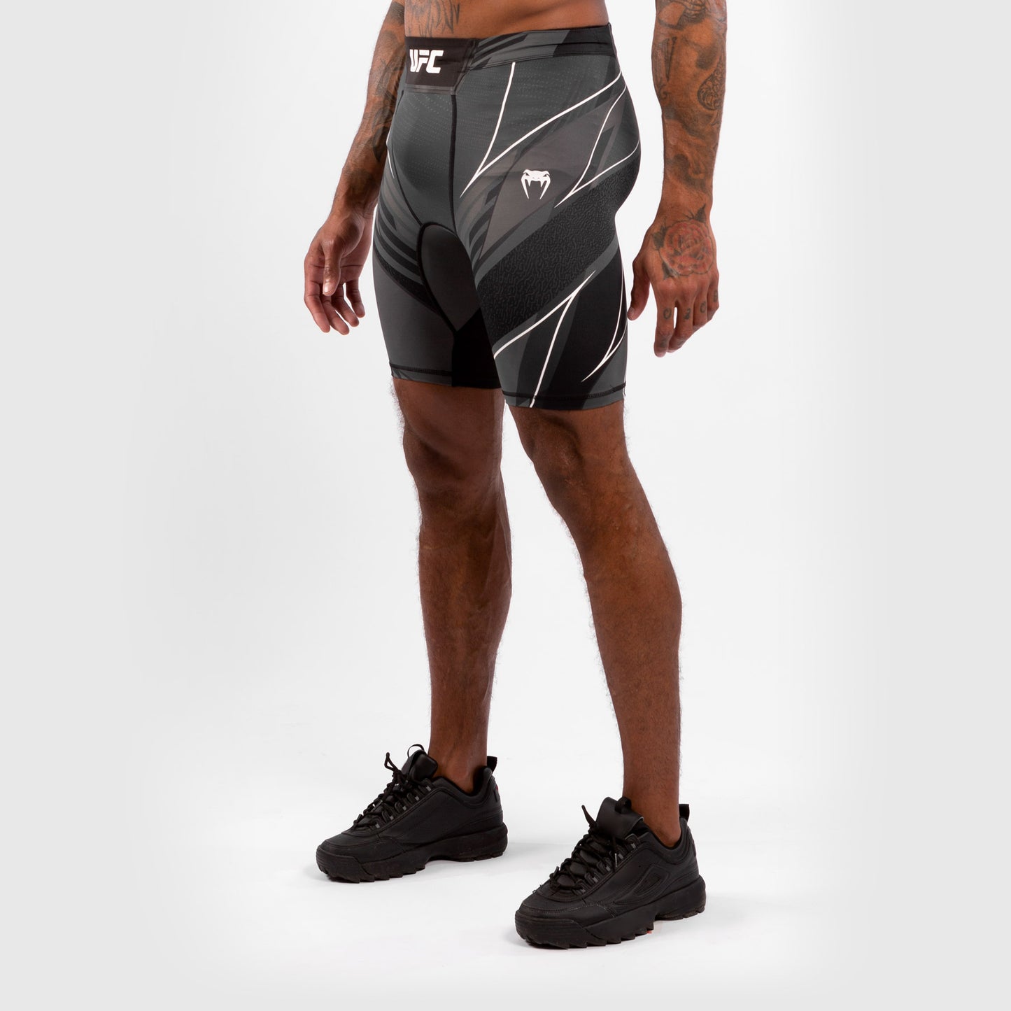 UFC Venum Authentic Fight Night Men's Vale Tudo Shorts - Long Fit - Black
