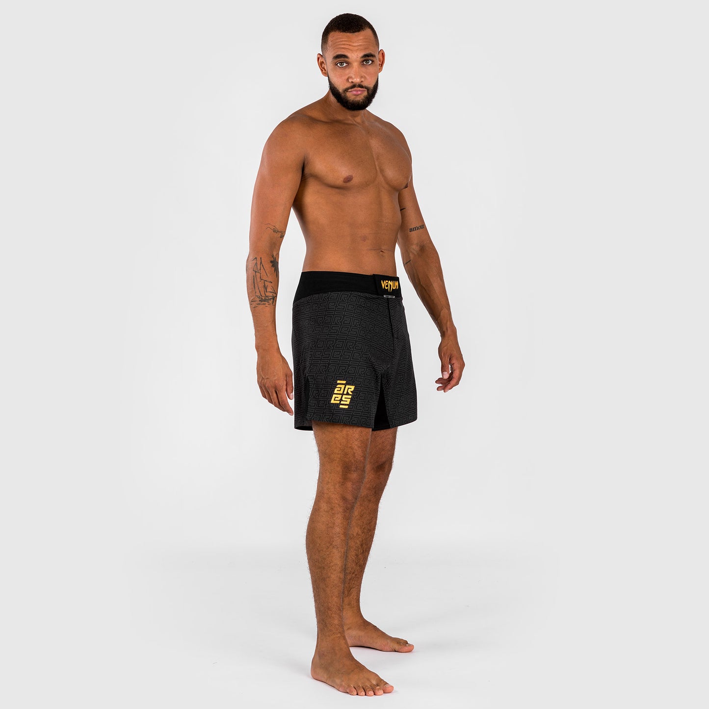 Venum x Ares Men’s Fight Shorts - Black/Gold