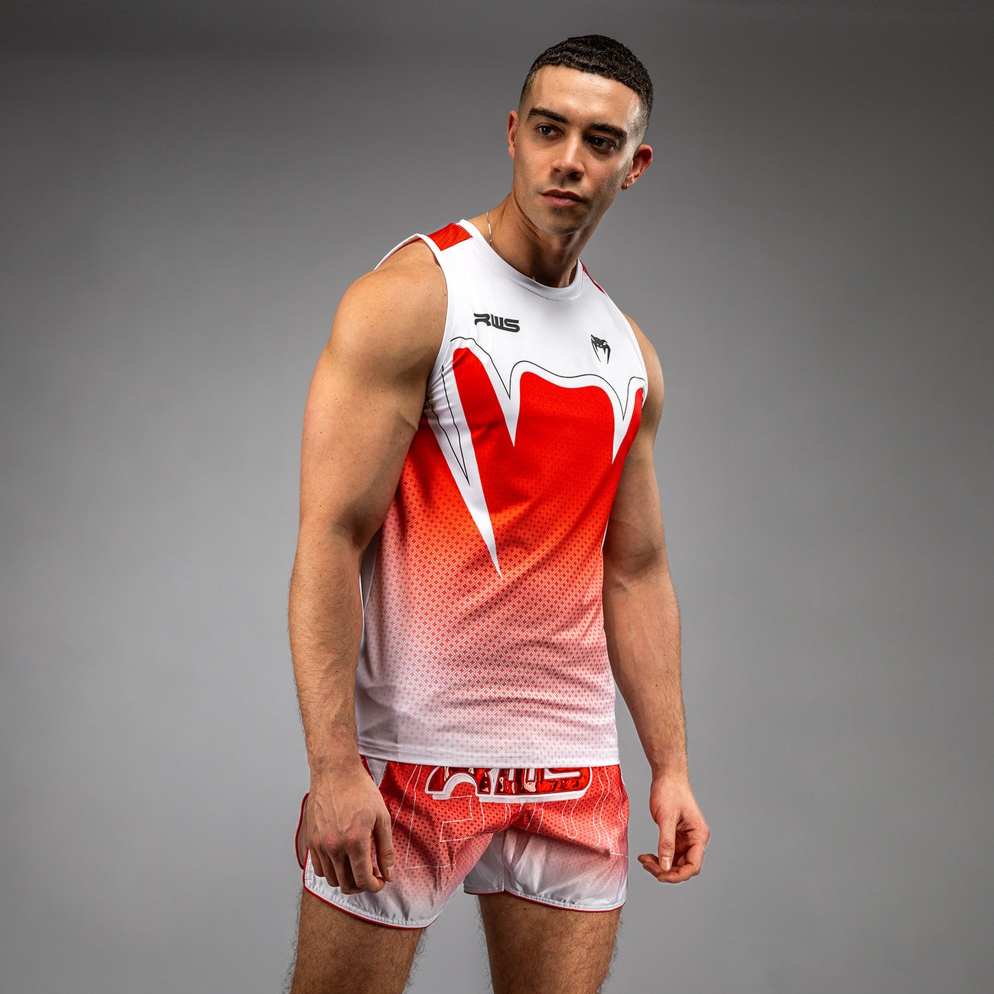 Venum x RWS 2.0 Men’s Dry-Tech Tank Top - White/Red