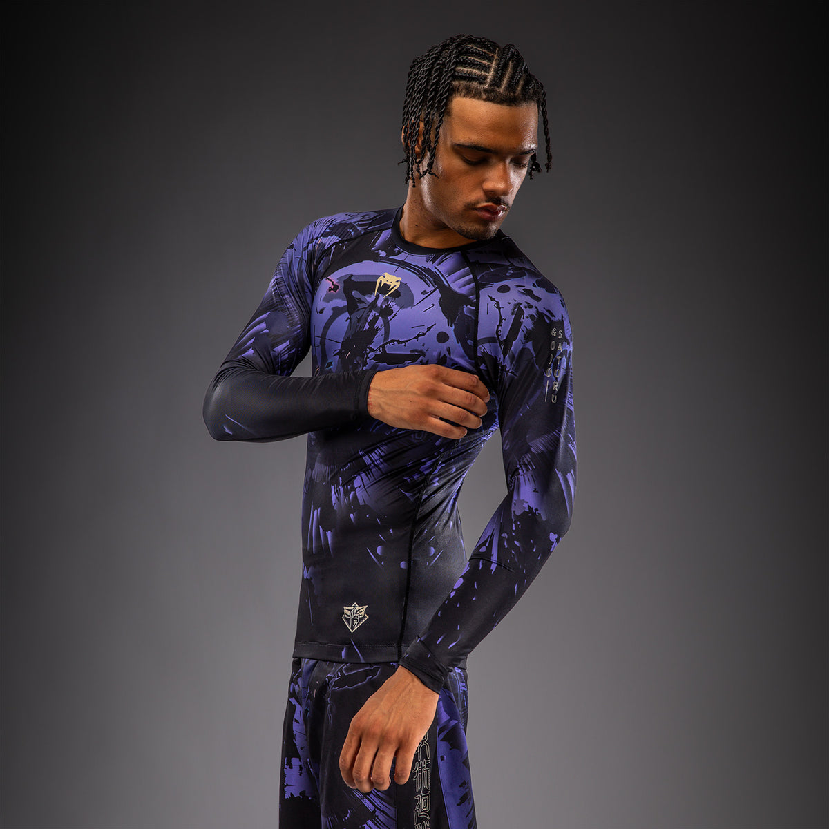 Jujutsu Kaisen x Venum Gojo Long Sleeve Rashguard - Purple