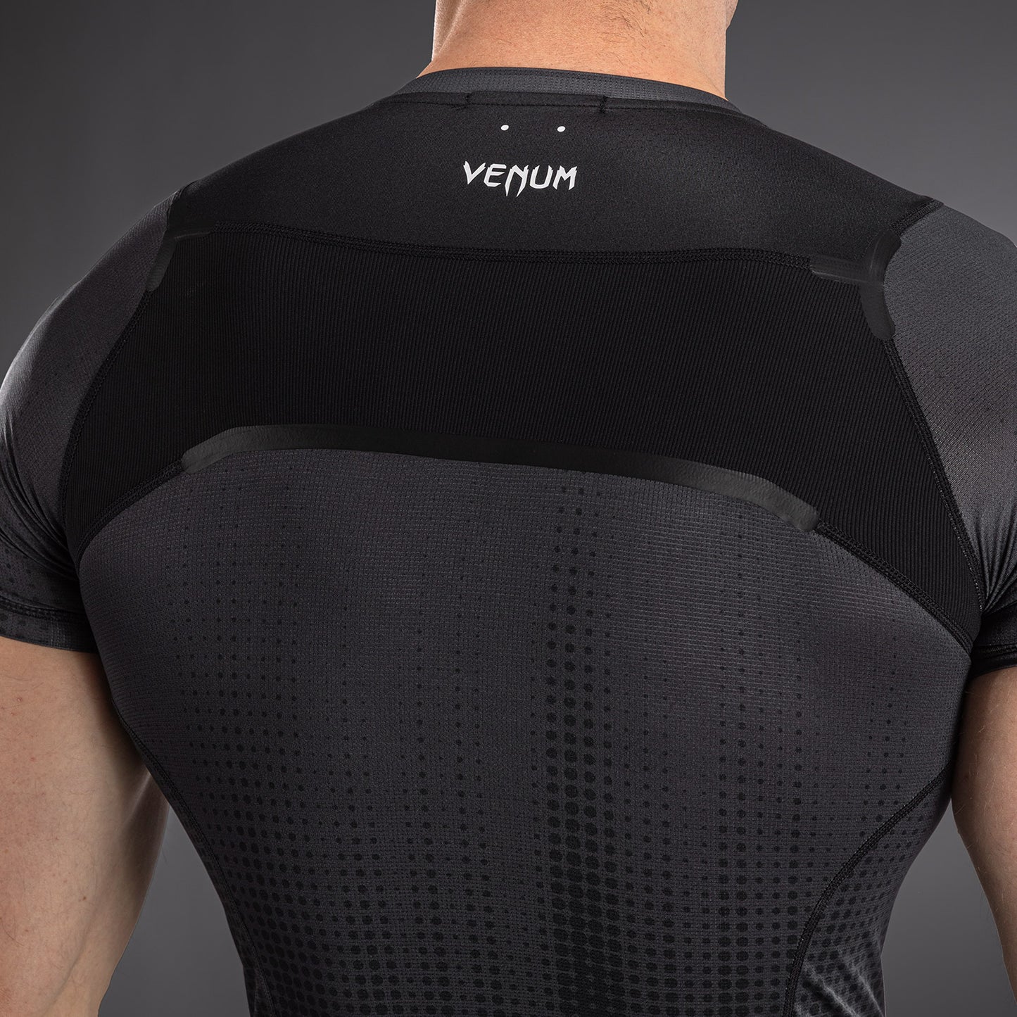 Venum Stealth Short Sleeve Rashguard - Black/White