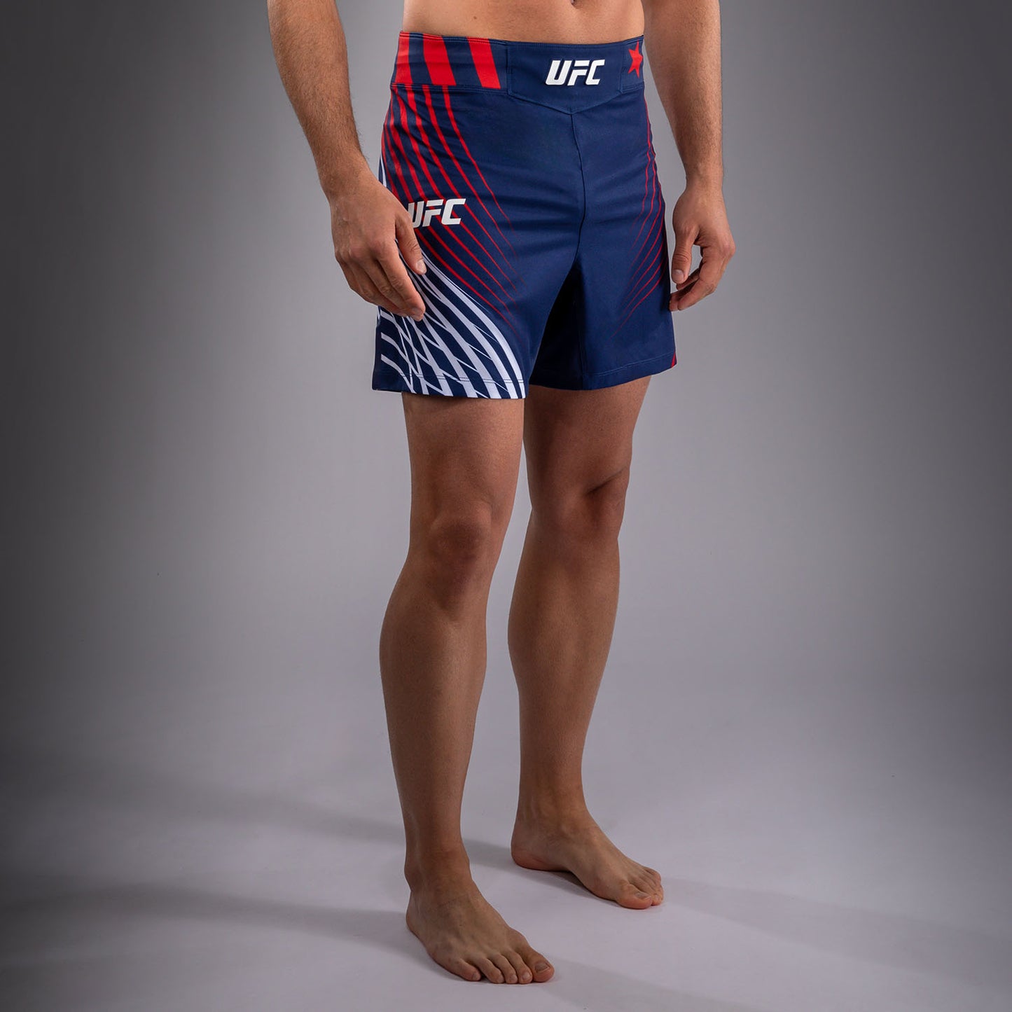 Men's Official UFC Freedom 250 by Venum Blue Personalized Authentic Fight Night Short Fit Fight Short