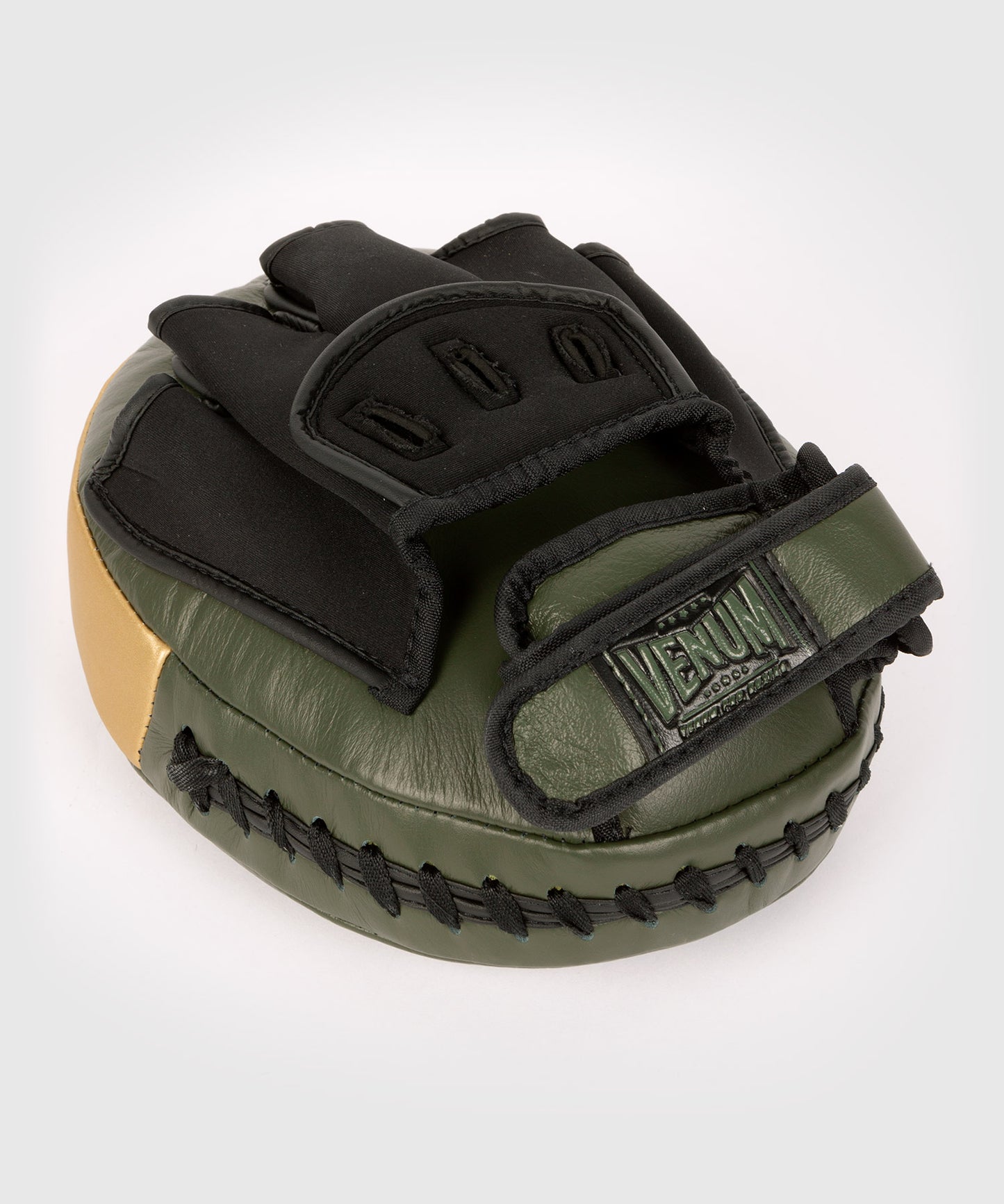 Venum Pro Boxing Big Punch Mitts (Pair) - Khaki/Gold