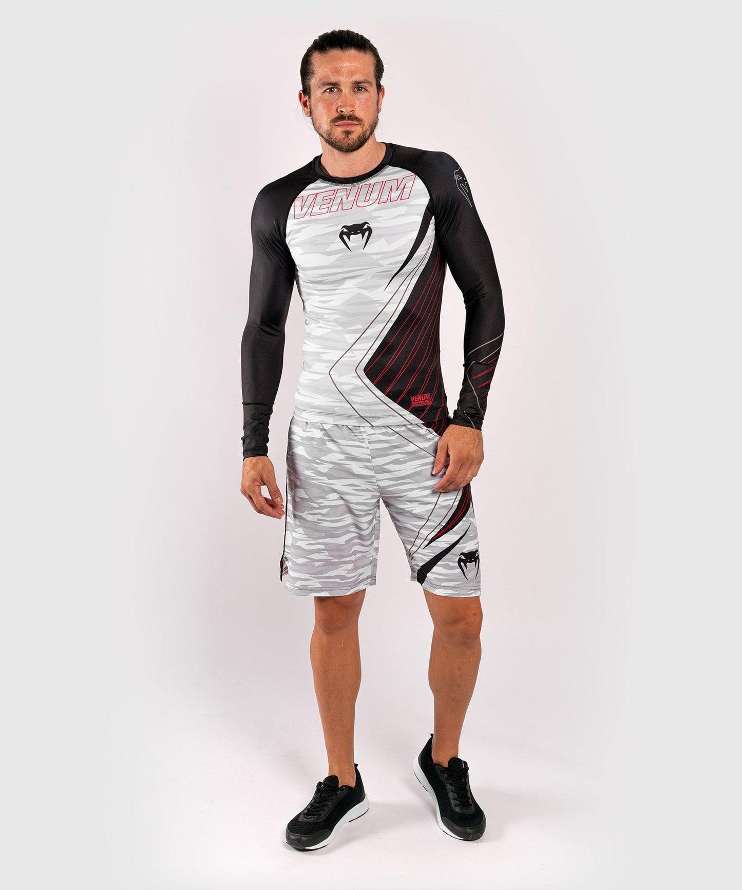Venum Contender 5.0 Rashguard - Long sleeves - White/Camo