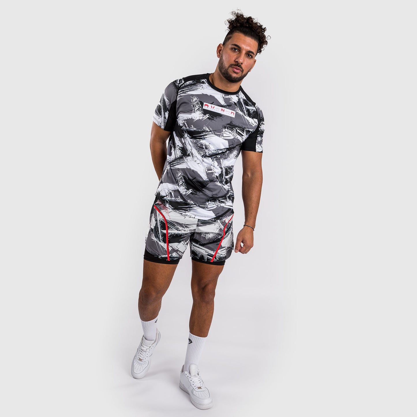 Venum Electron 3.0 Dry-Tech t-shirt - Grey/Red