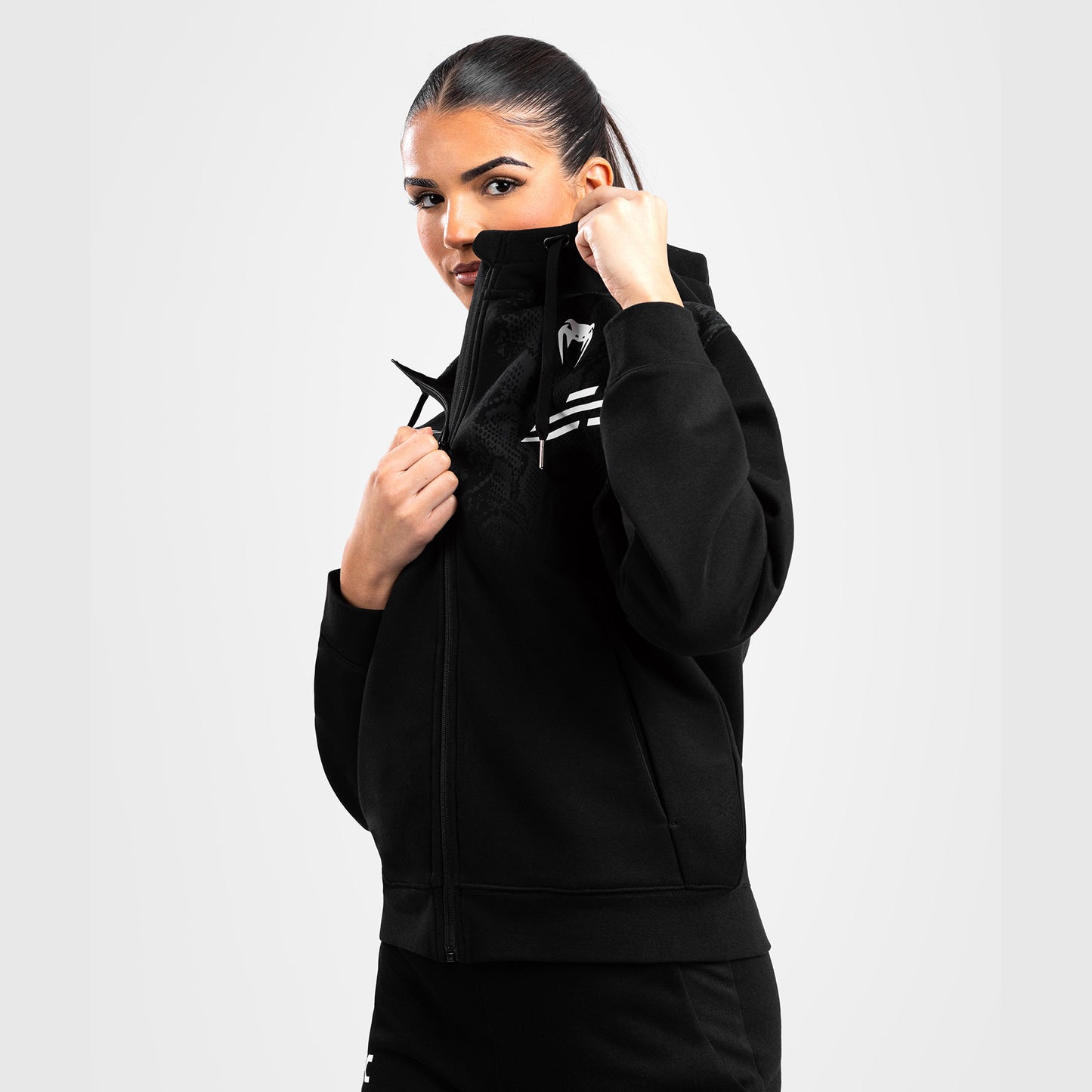 UFC Adrenaline by Venum Replica  Women’s Zip Hoodie - Black