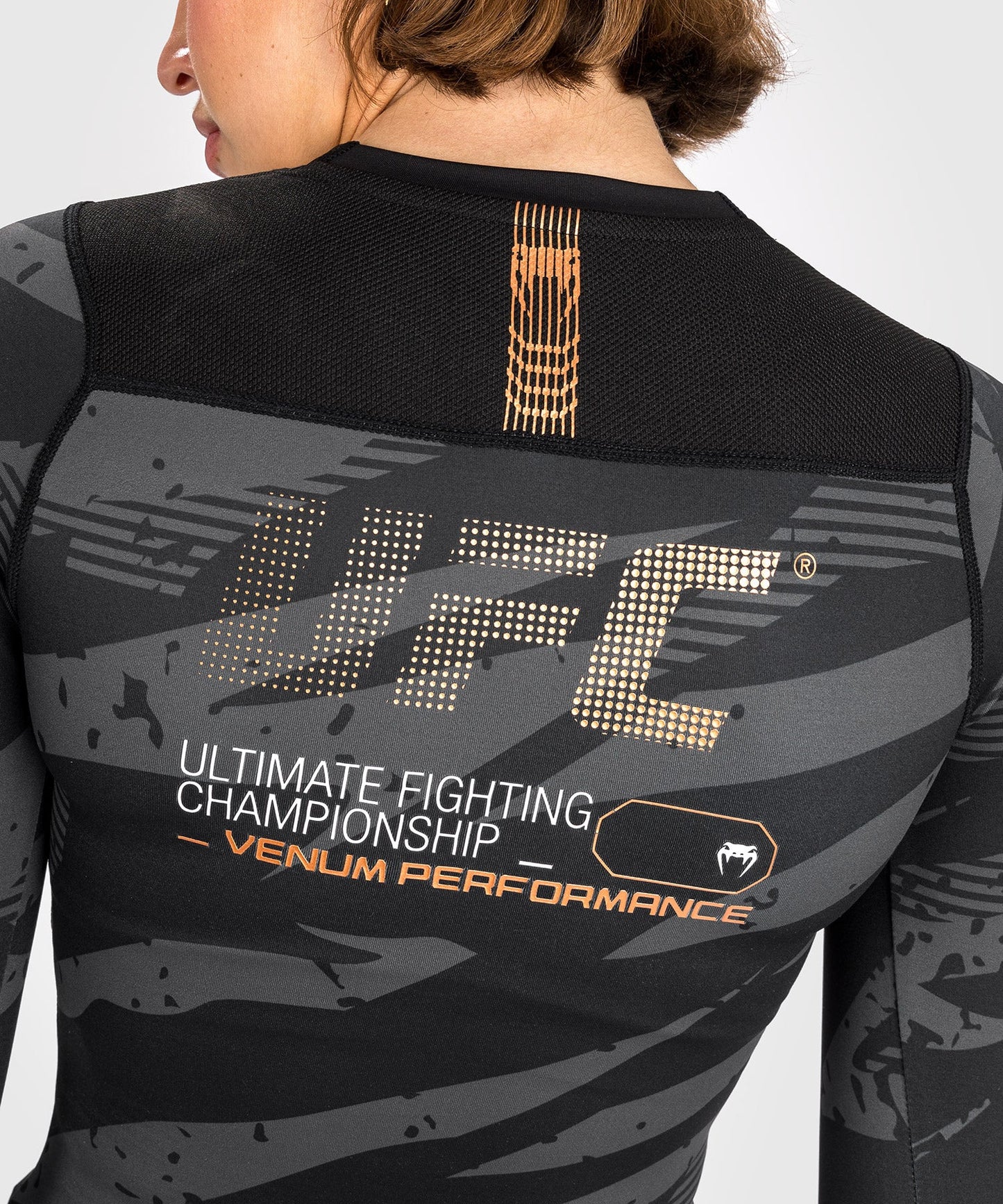 UFC Adrenaline by Venum Fight Week Women’s Performance Long Sleeve Rashguard - Urban Camo