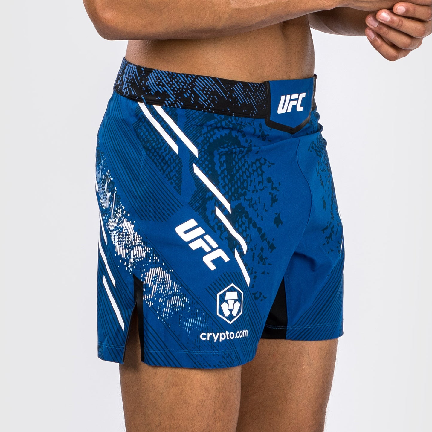 UFC Adrenaline by Venum Personalized Authentic Fight Night Men's Fight Short - Short Fit - Blue