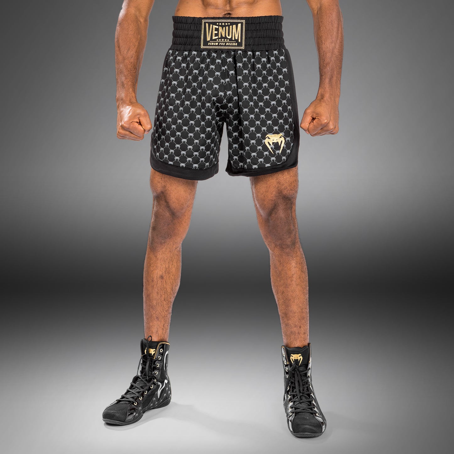 Venum Monogram Boxing Short - Black