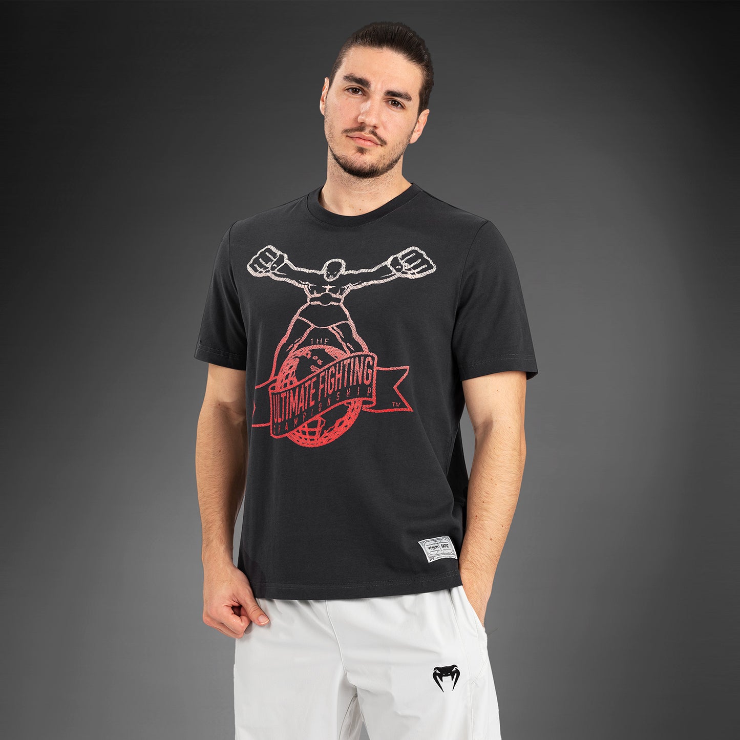 UFC by Venum Ulti-Man T-Shirt - Grey/Red