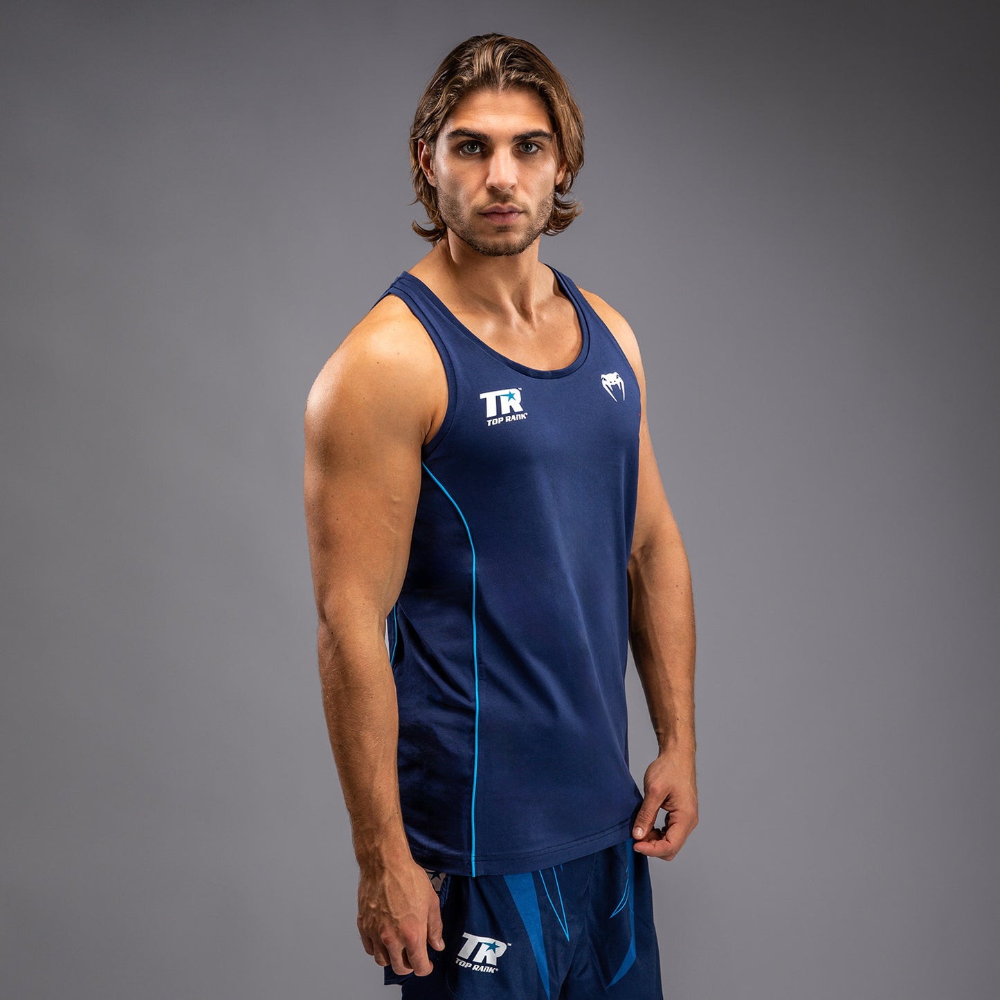 Venum x Top Rank Original Men's Tank Top - Navy Blue