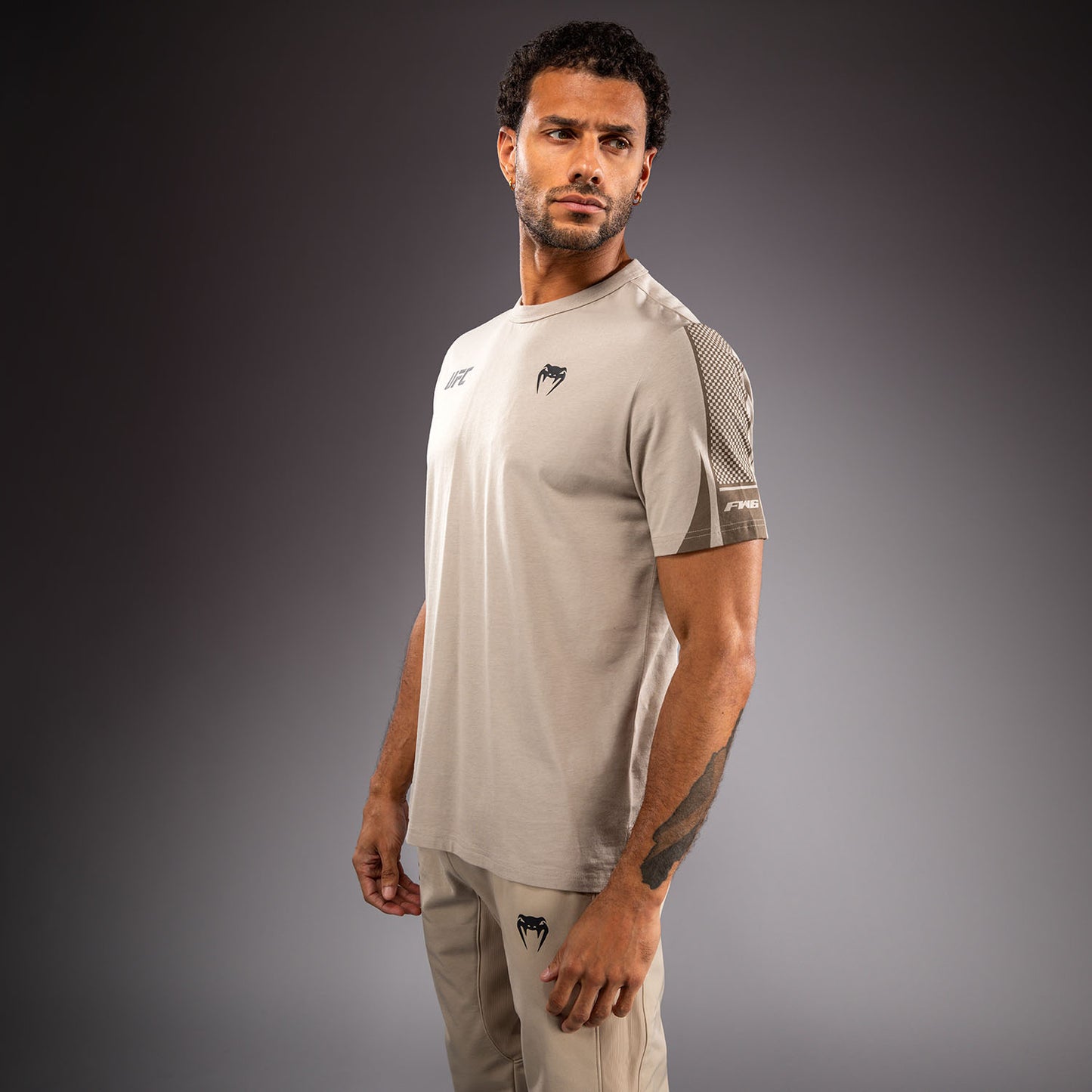 Venum UFC Unity by Venum Authentic Fight Week Men's Short Sleeve T-Shirt - Sand