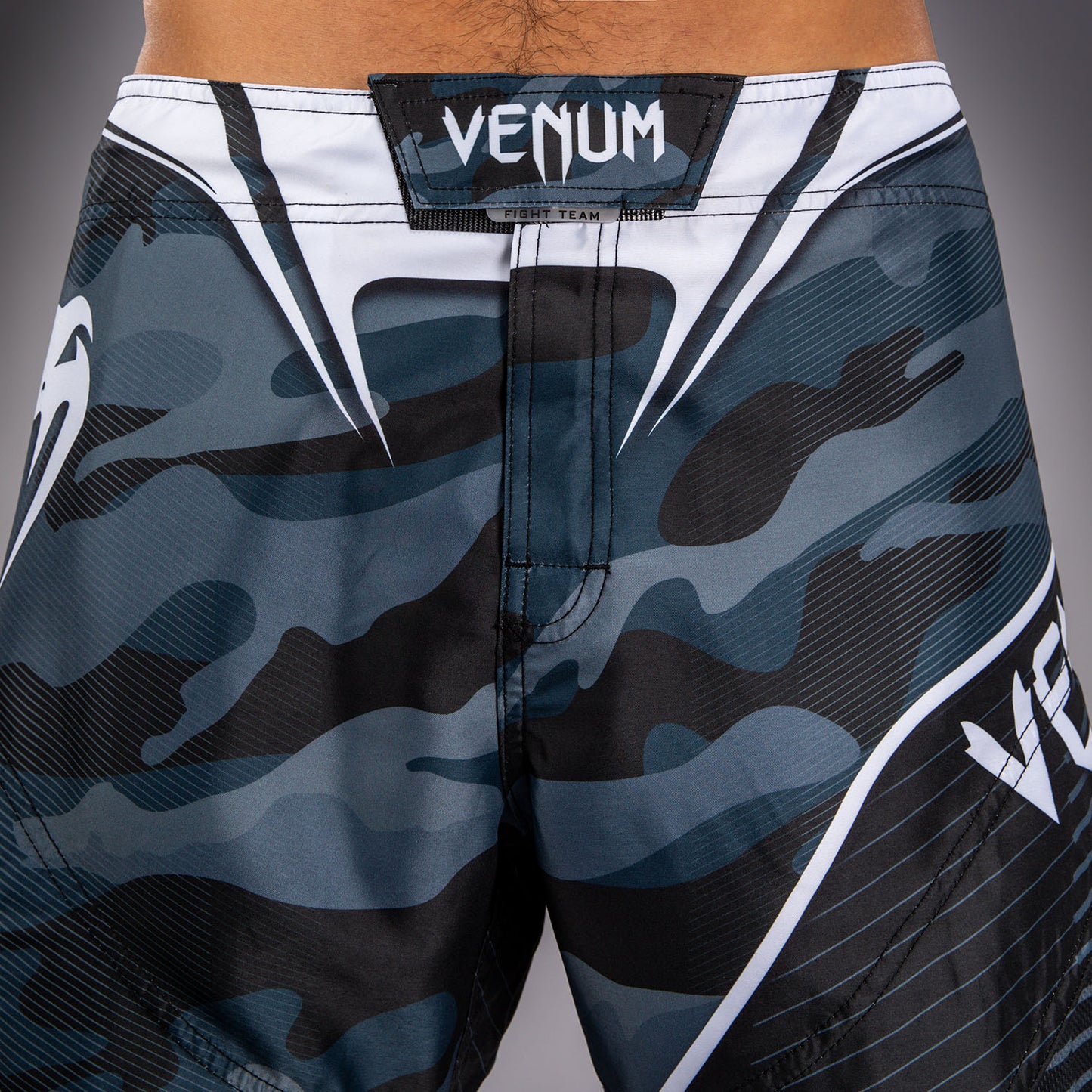 Venum Camo Hero Fight Shorts - Dark Navy/Blue