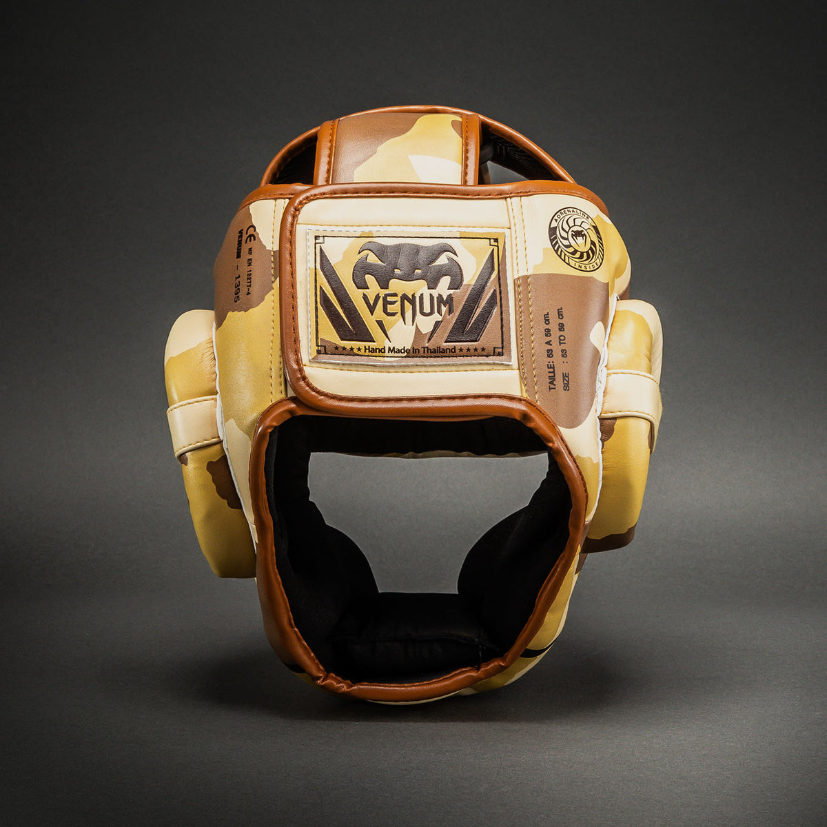 Venum Elite Camo Headgear - Light Beige/Brown